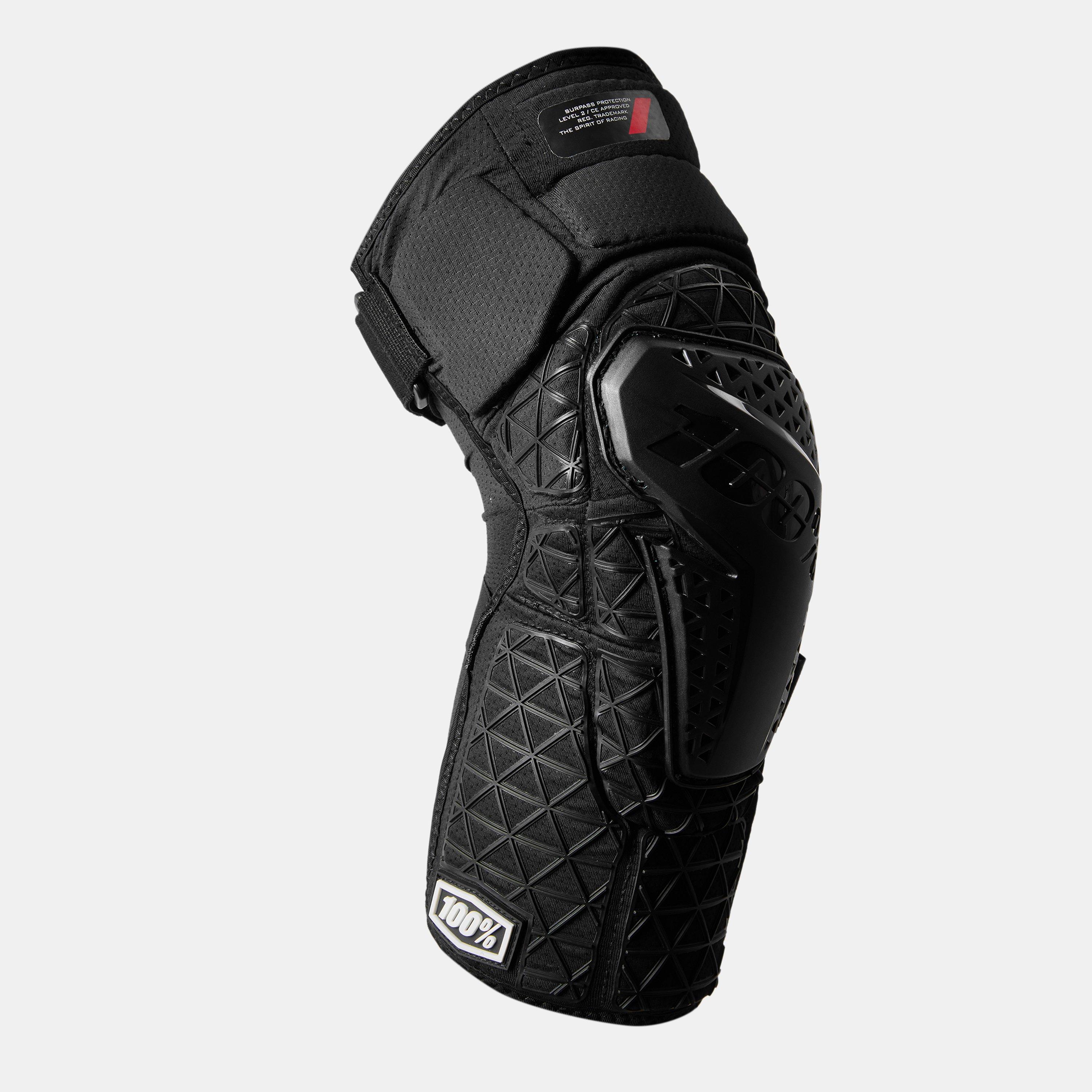 Black - 100 Percent - Surpass Knee Cycling Body Armour - 1