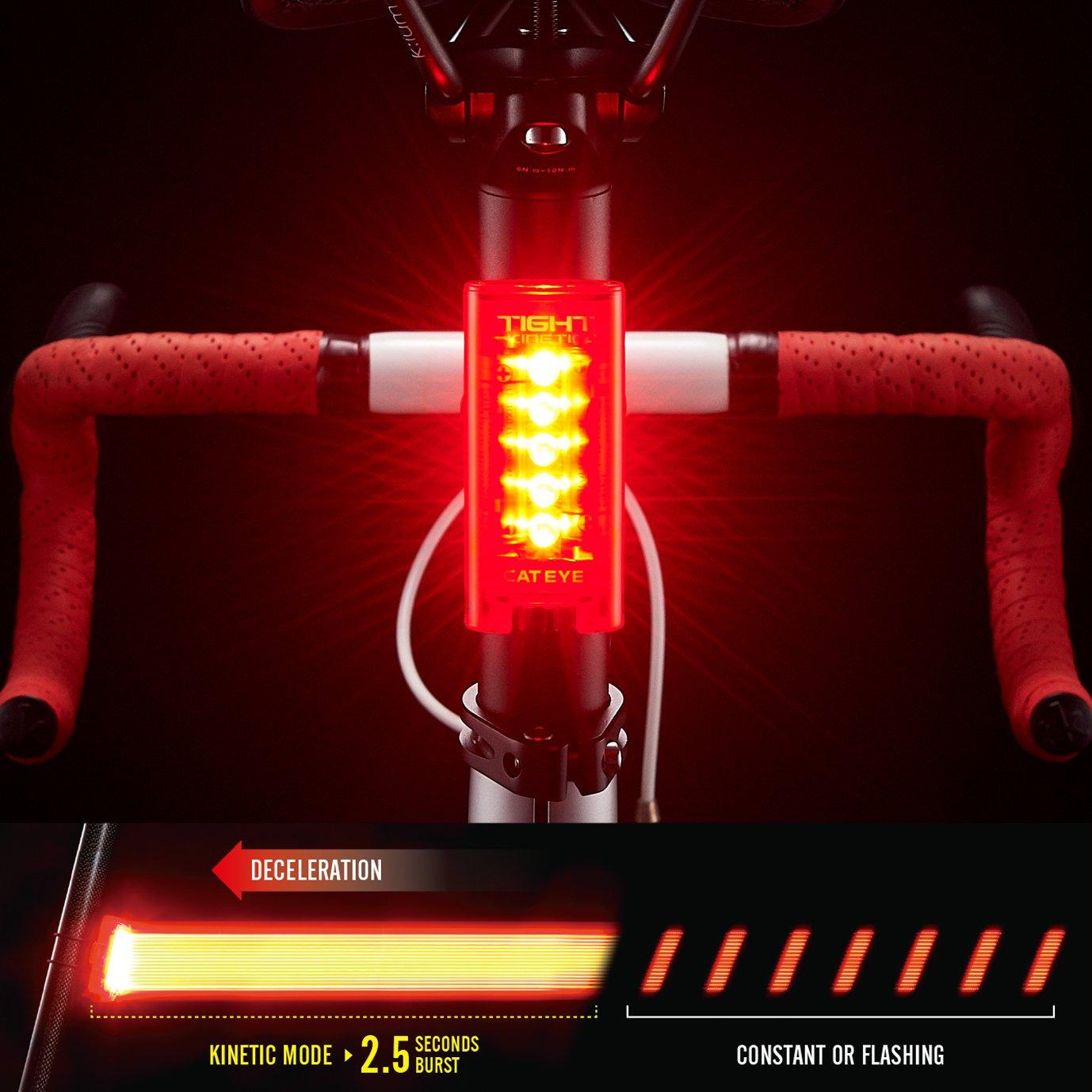Noir - Cateye - Tight Kinetic Rear Bike Light - 2