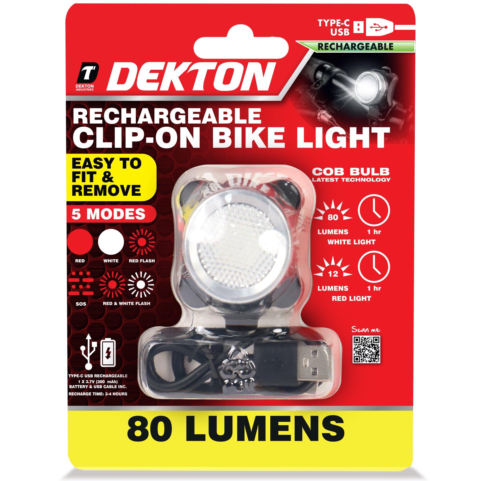 Nero - Dekton - Dekton Rechargeable clip on bike light - 1