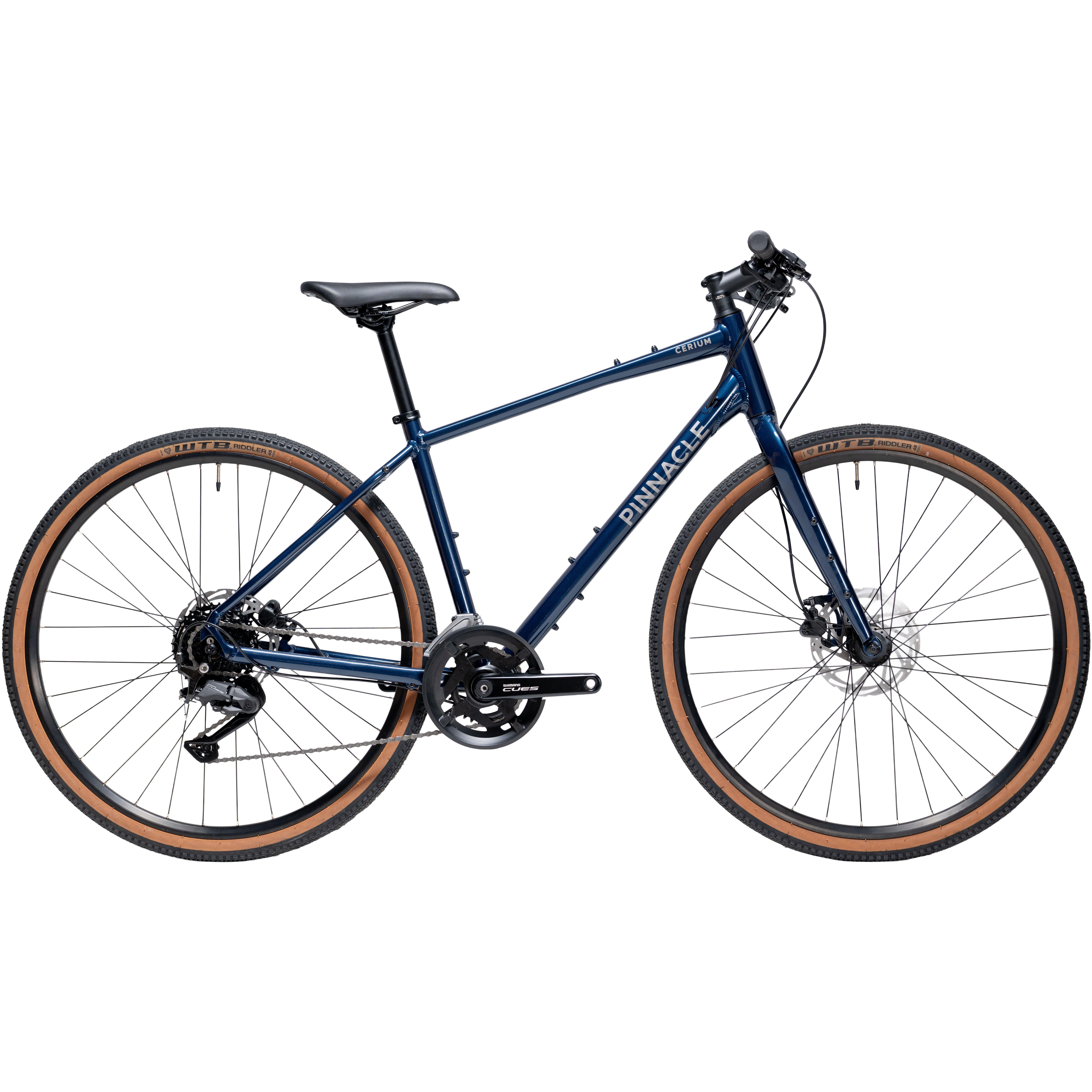 Blue - Pinnacle - Cerium Flat Bar Hybrid Bike - 1