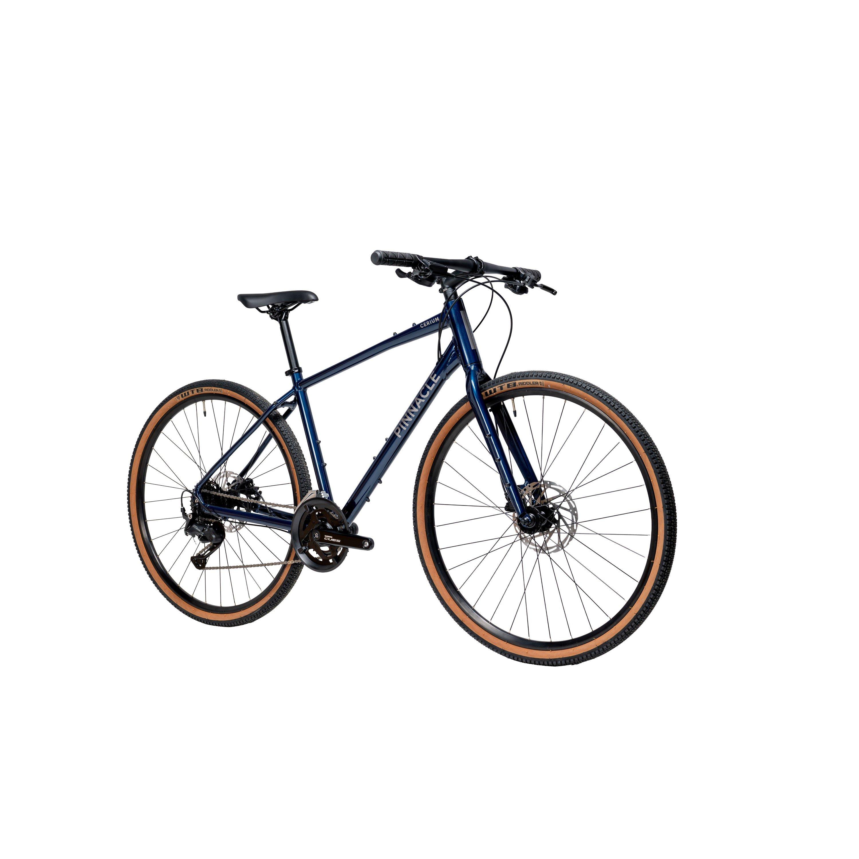 Blue - Pinnacle - Cerium Flat Bar Hybrid Bike - 2