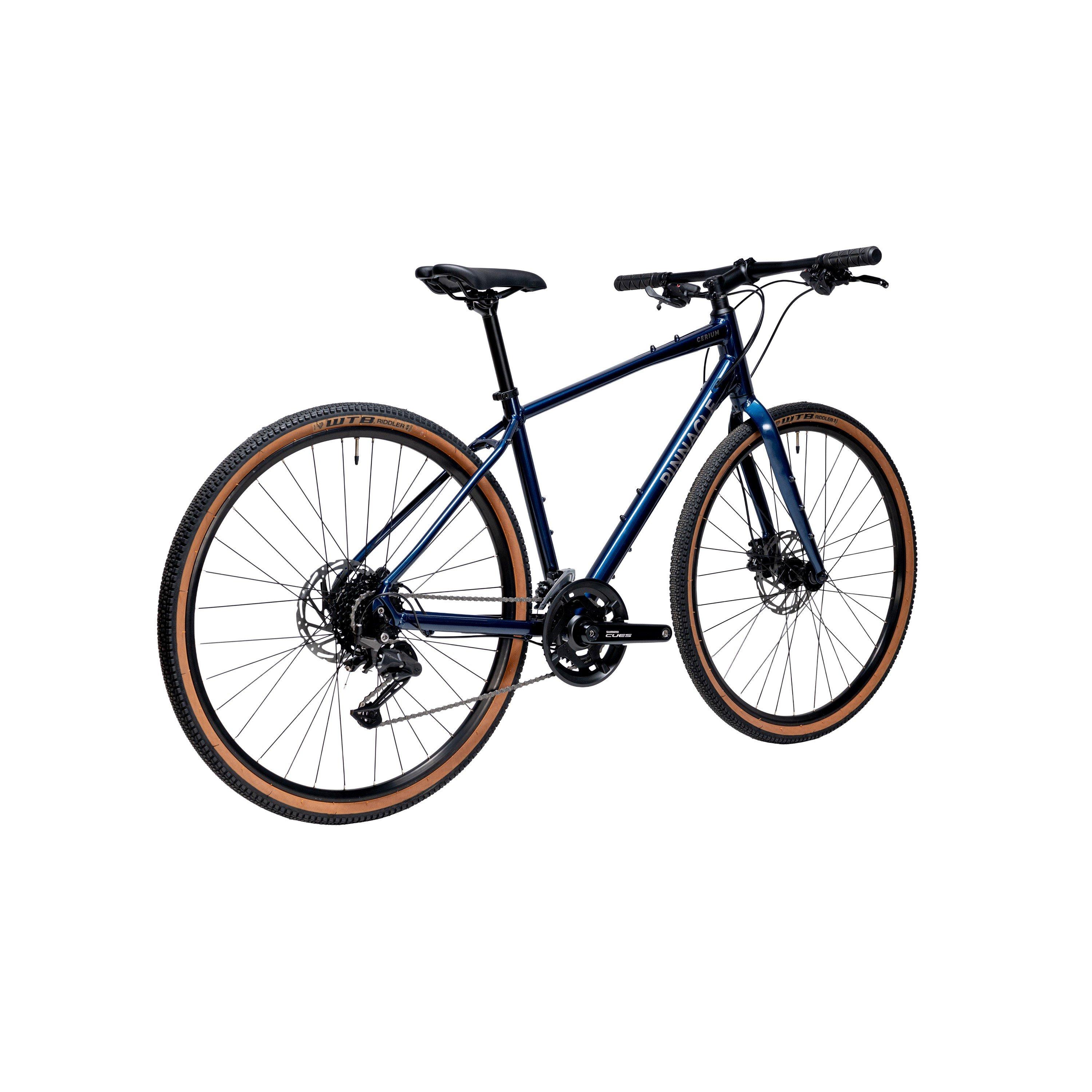 Blue - Pinnacle - Cerium Flat Bar Hybrid Bike - 3