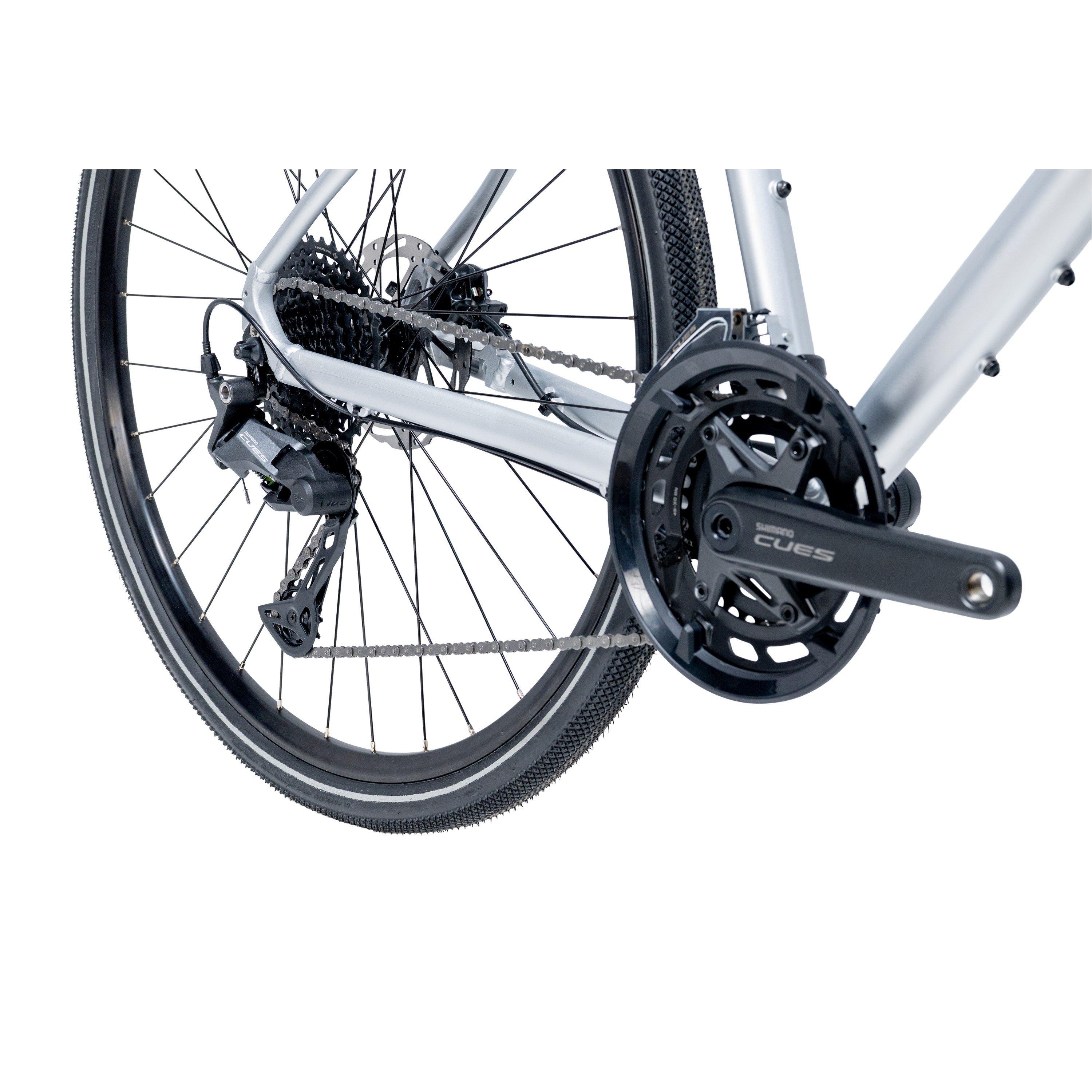 Silver - Pinnacle - Neon Hybrid Bike - 9