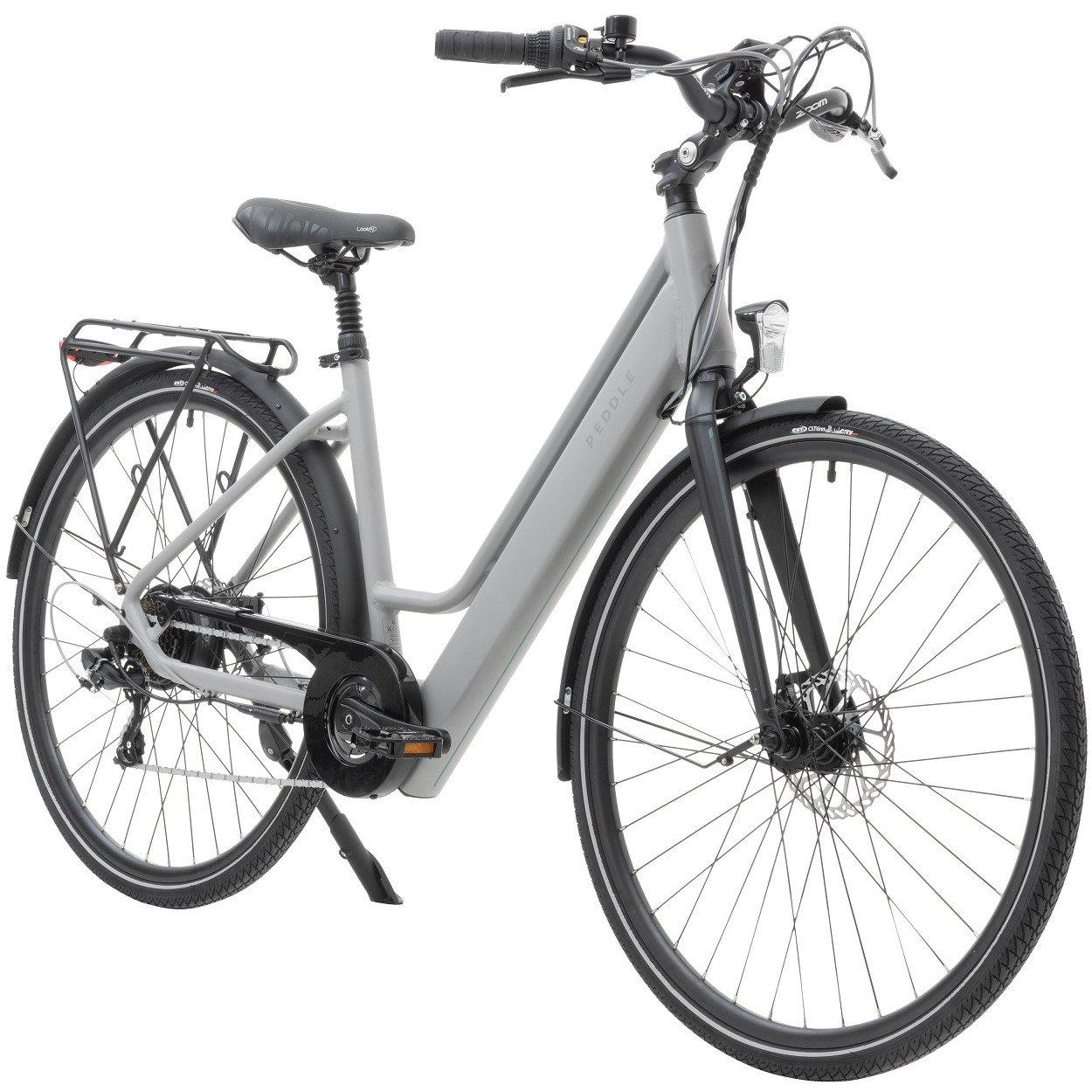 Grey - Peddle - STEP Electric Low Step Hybrid Bike - 2