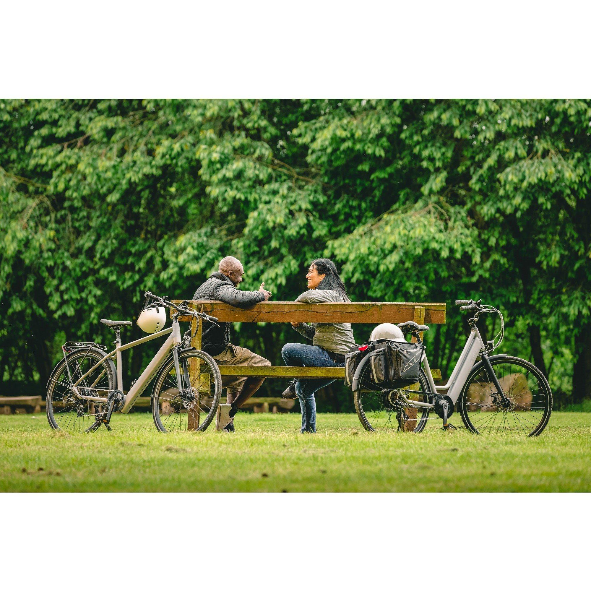 Grey - Peddle - STEP Electric Low Step Hybrid Bike - 11