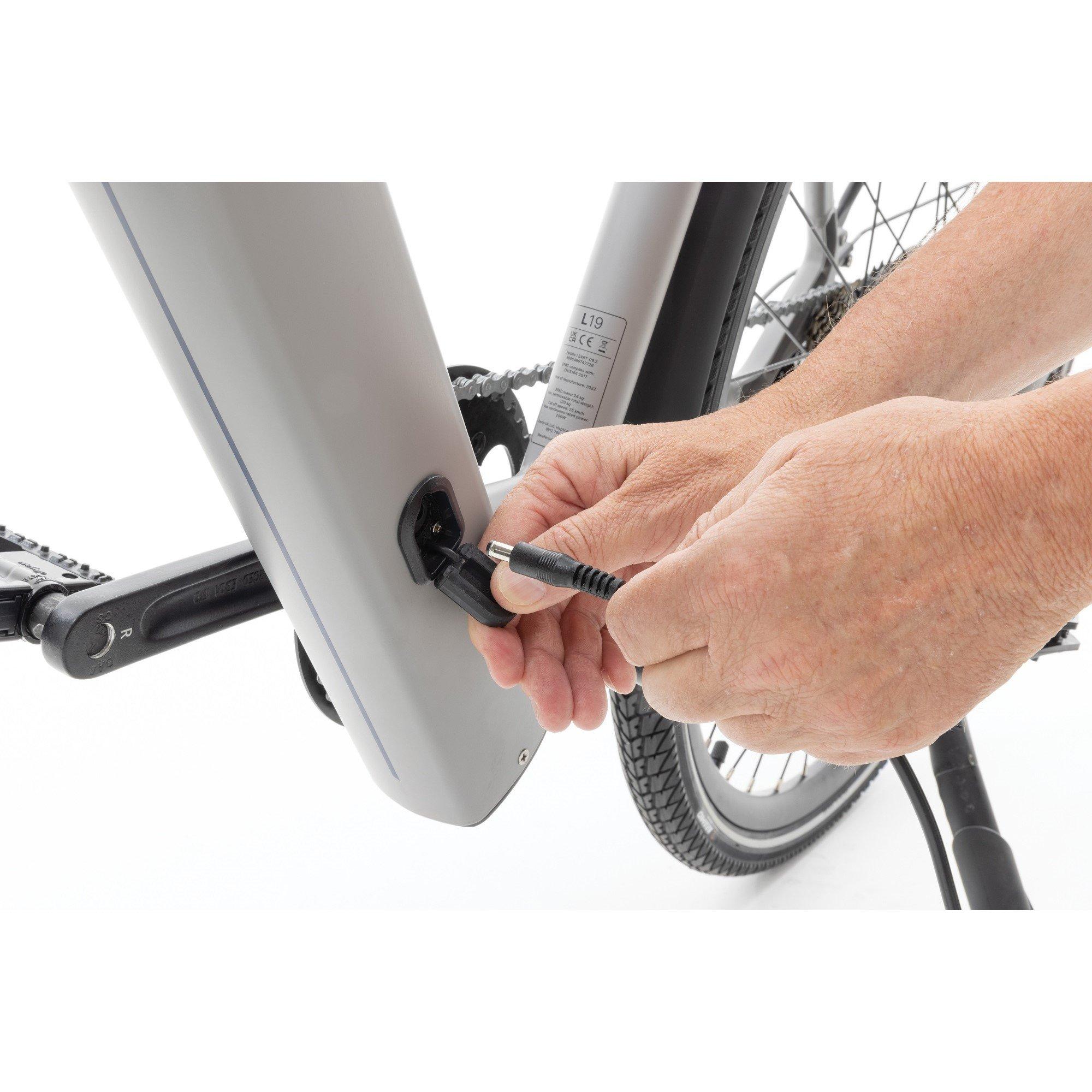 Grey - Peddle - STEP Electric Low Step Hybrid Bike - 9