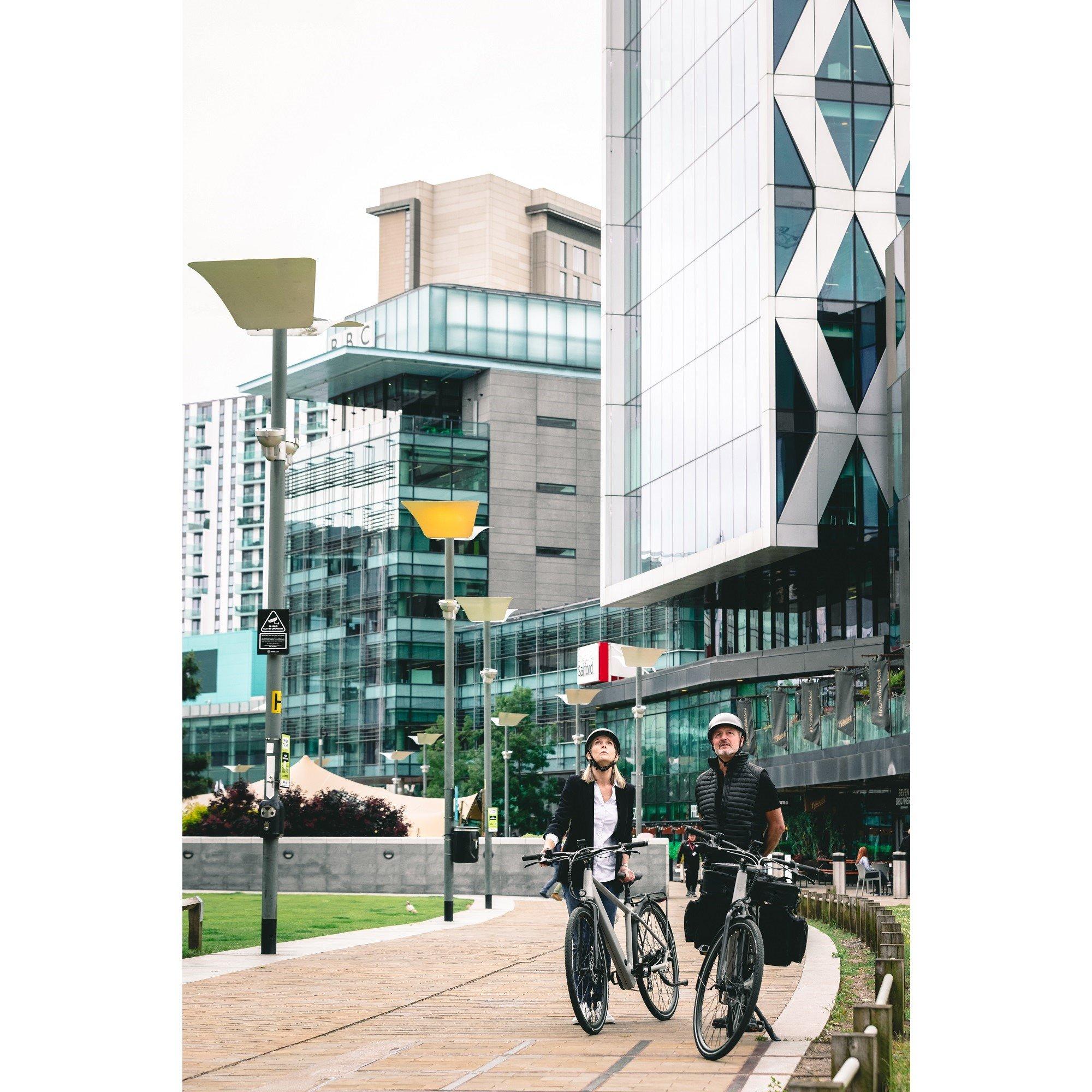 Grey - Peddle - STEP Electric Low Step Hybrid Bike - 10