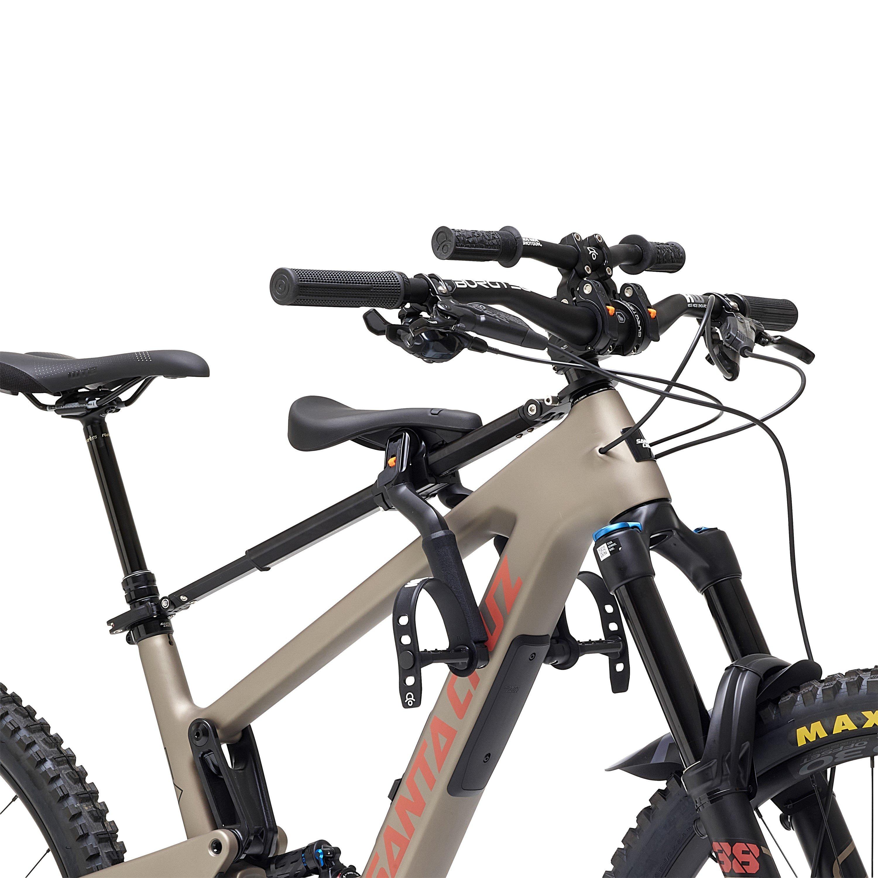 Black - Kids Ride Shotgun - Kid Ride Shotgun Pro II Child Bike Seat + Handlebars Combo - 1