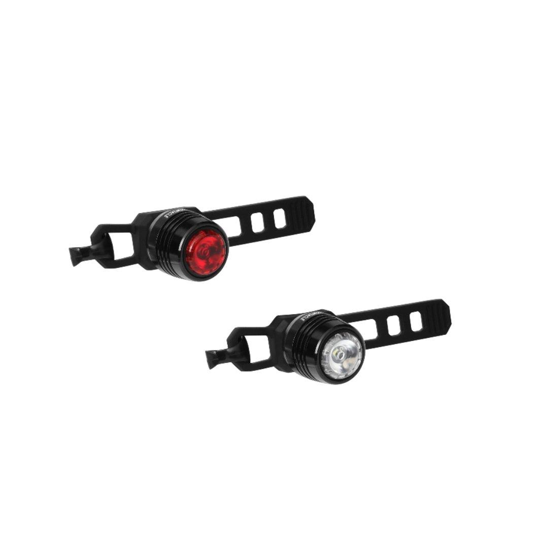 Zwart - Pinnacle - Rechargeable Bike Light Set - 1