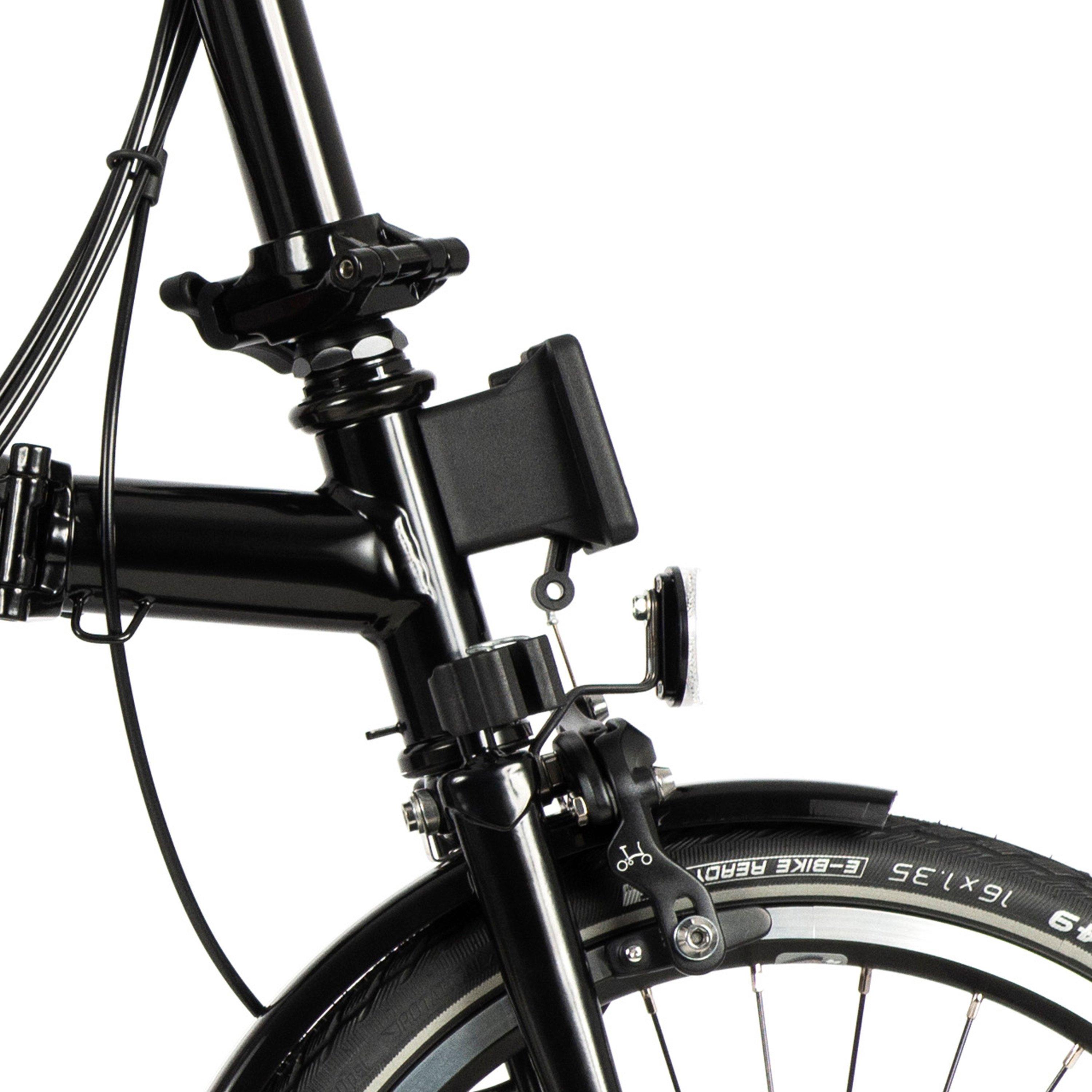 Gloss Black - Brompton - C Line 6-speed - Mid Handlebar - Folding Bike - 4