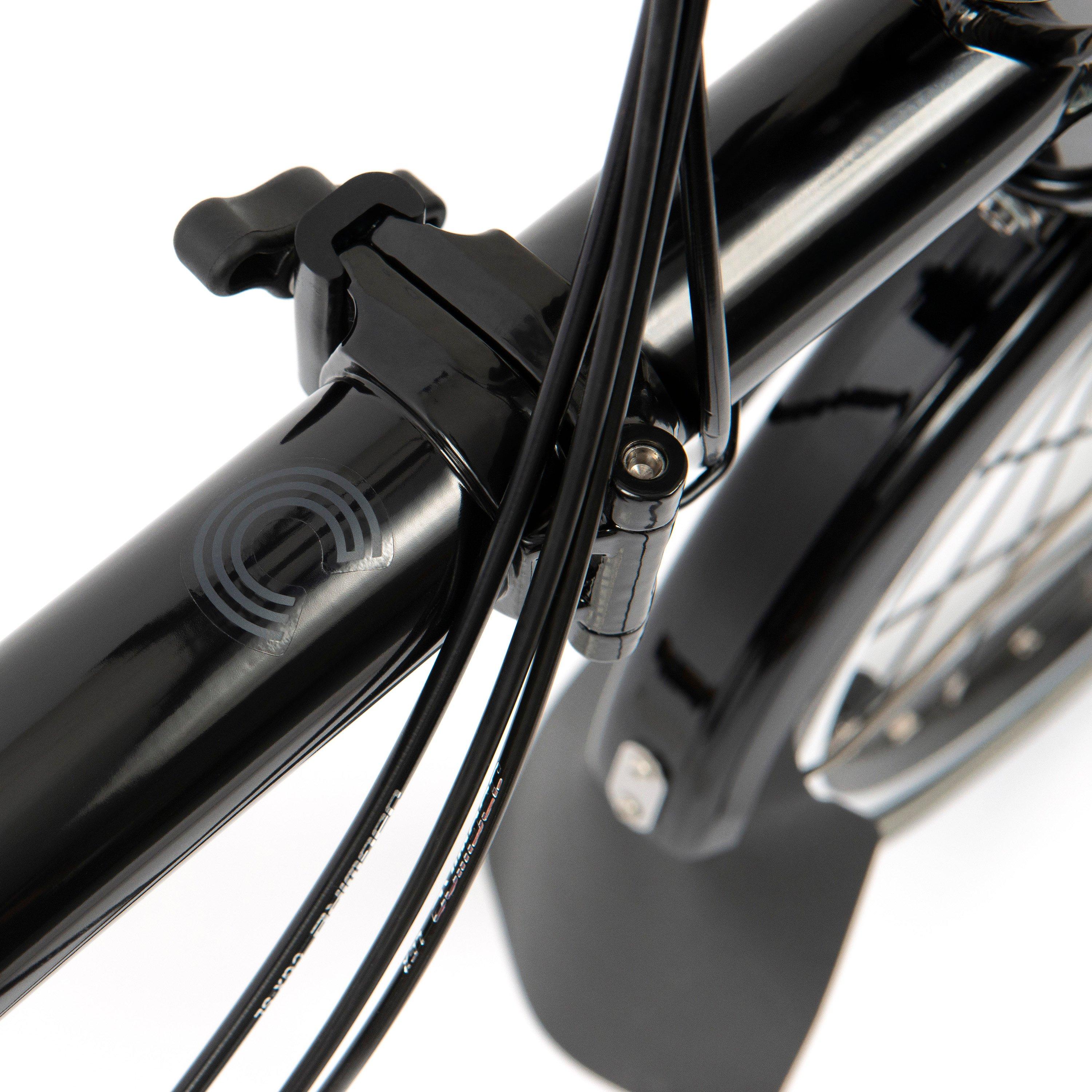 Gloss Black - Brompton - C Line 6-speed - Mid Handlebar - Folding Bike - 8