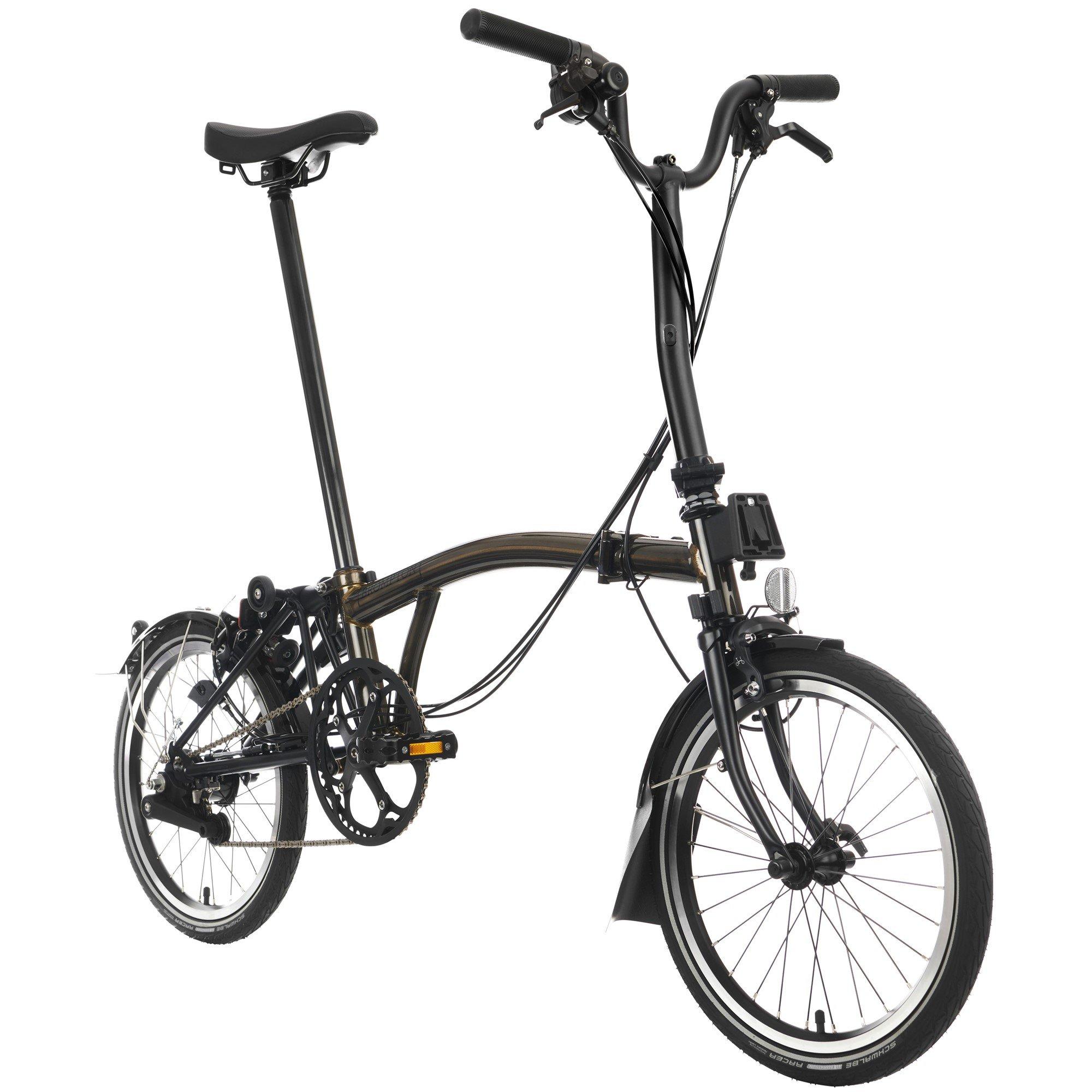 Black Lacquer - Brompton - C Line 6-speed - Mid Handlebar - Folding Bike - 2