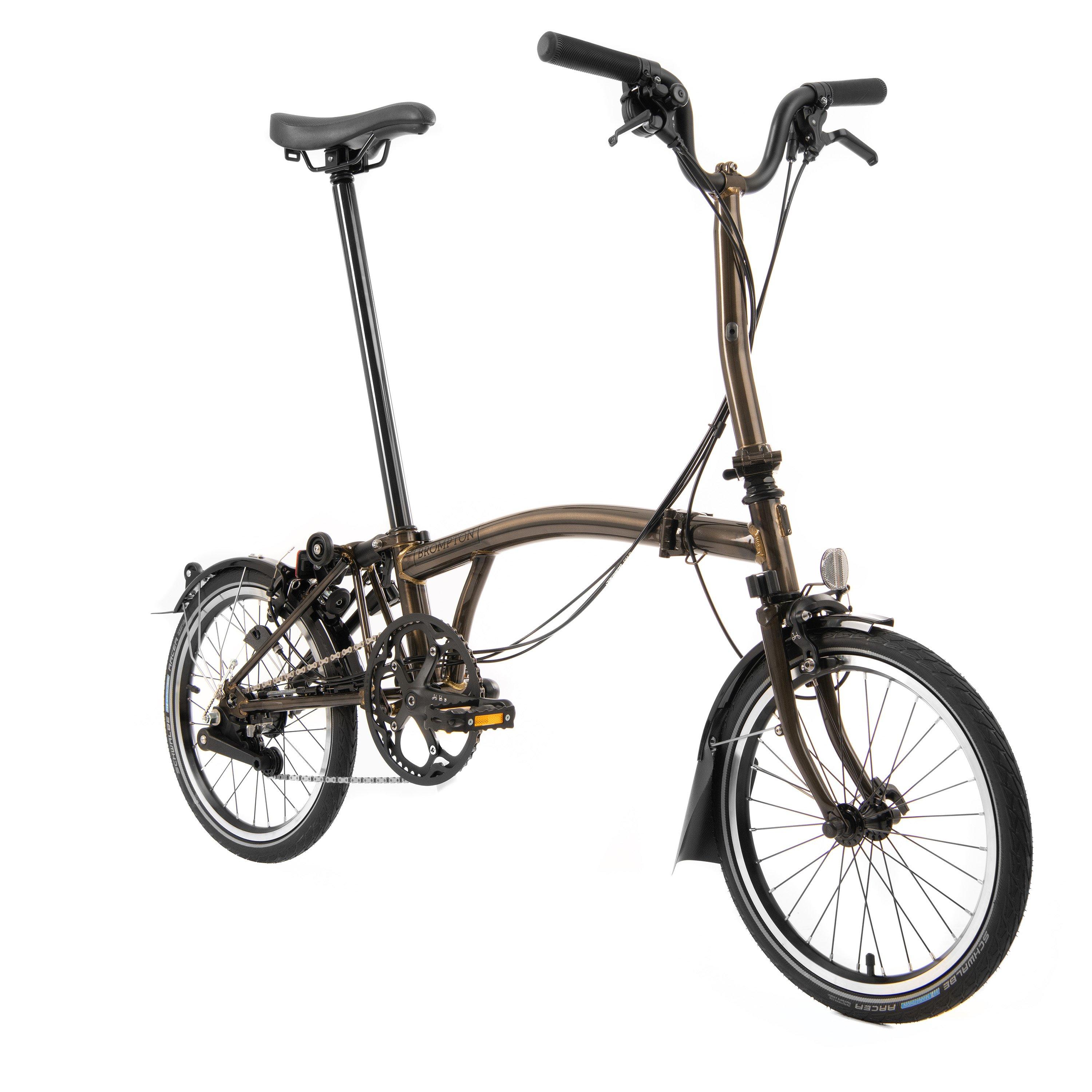 Black Lacquer - Brompton - C Line 6-speed - Mid Handlebar - Folding Bike - 6