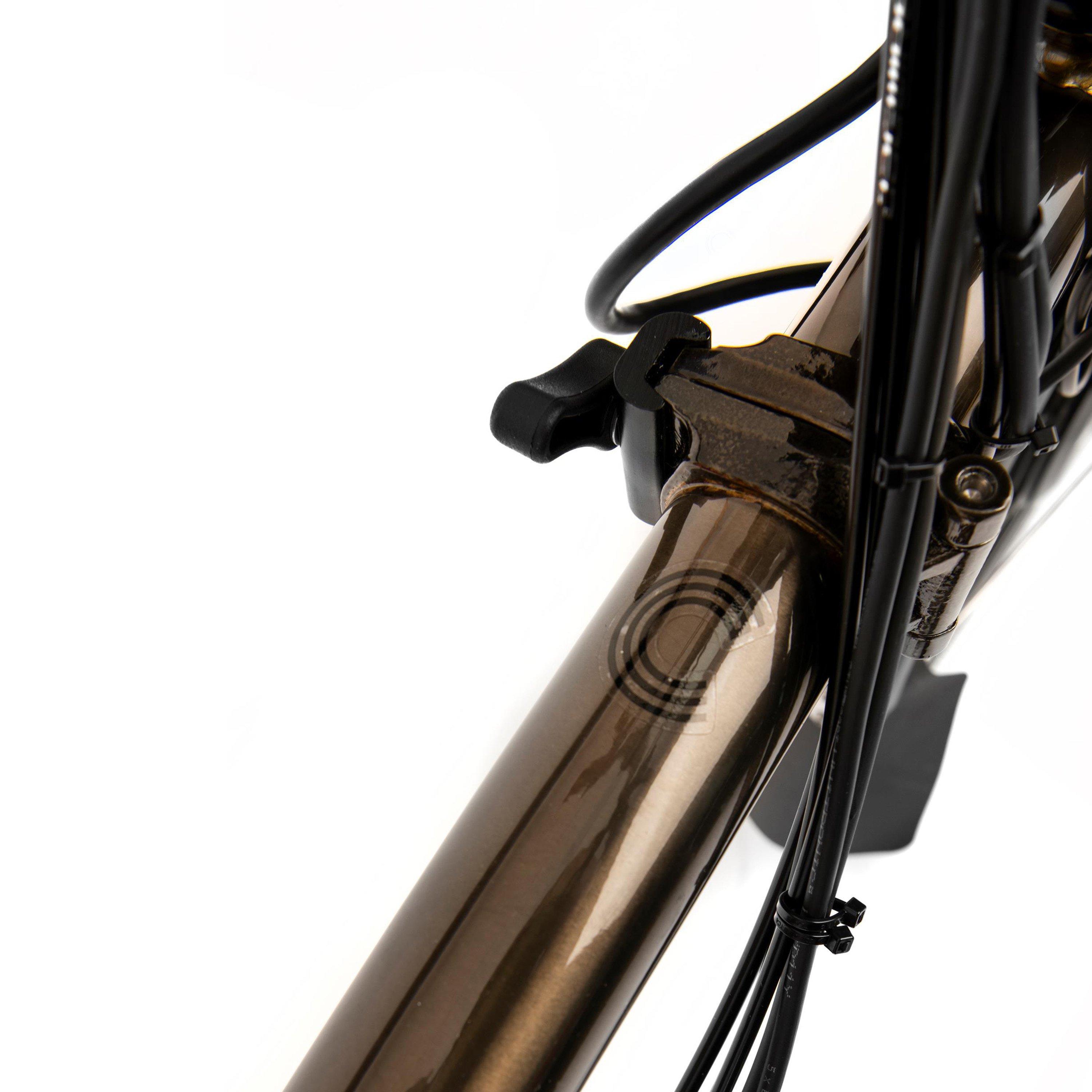 Black Lacquer - Brompton - C Line 6-speed - Mid Handlebar - Folding Bike - 8