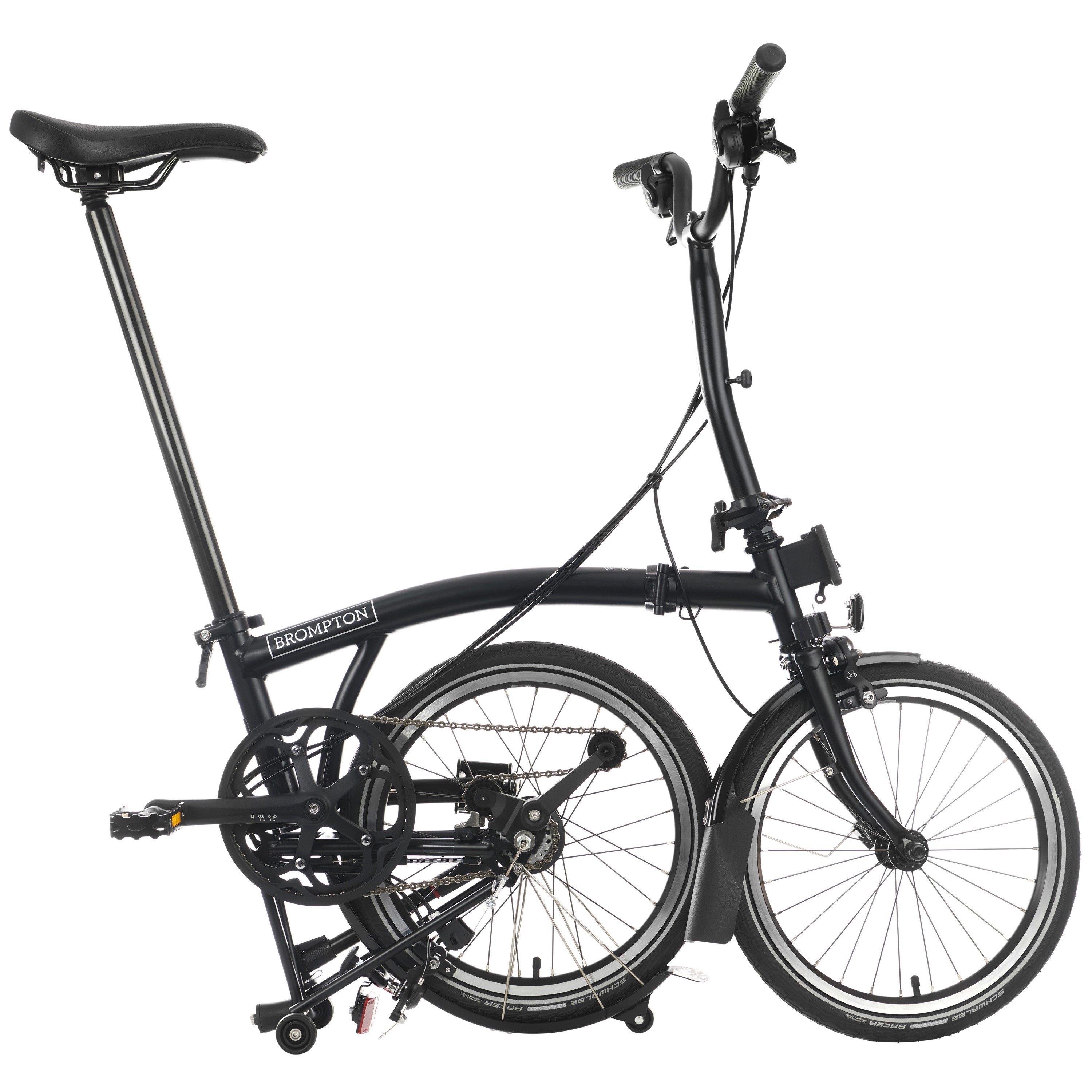 Matt Black - Brompton - C Line 6-speed - Mid Handlebar - Folding Bike - 3