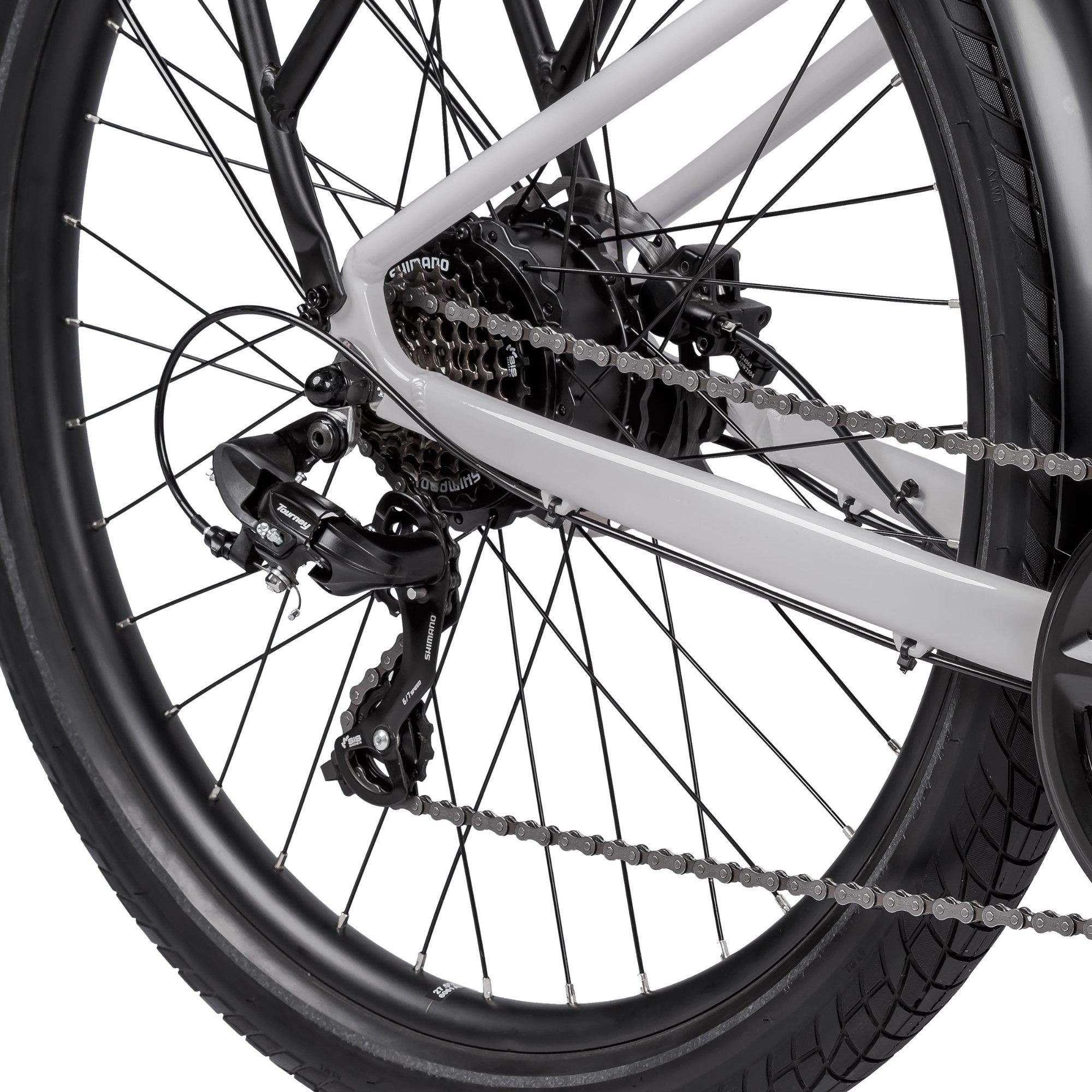 Light Grey - Pinnacle - Energy Electric Hybrid Bike - 7