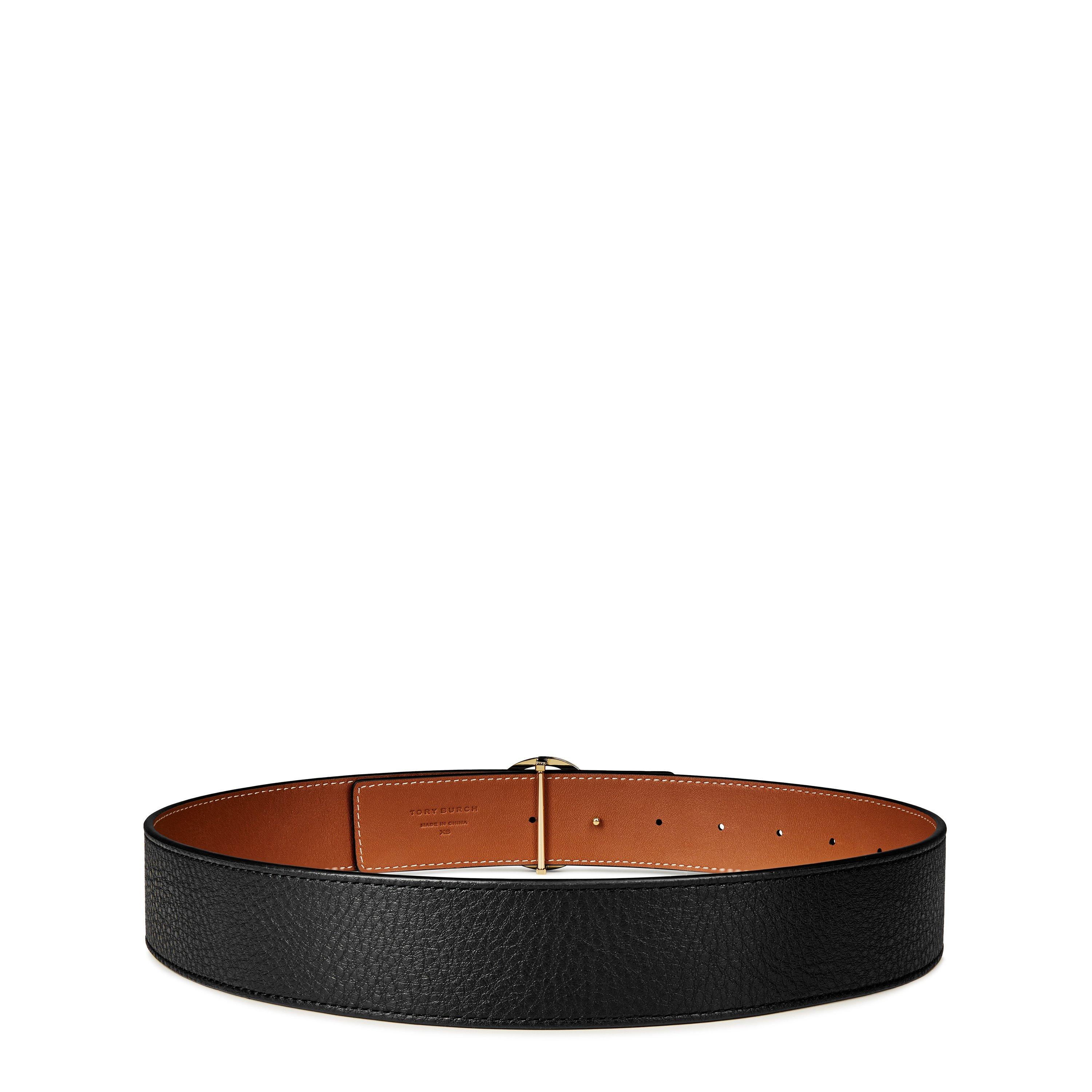 Black - Tory Burch - Miller Reversible Belt - 5