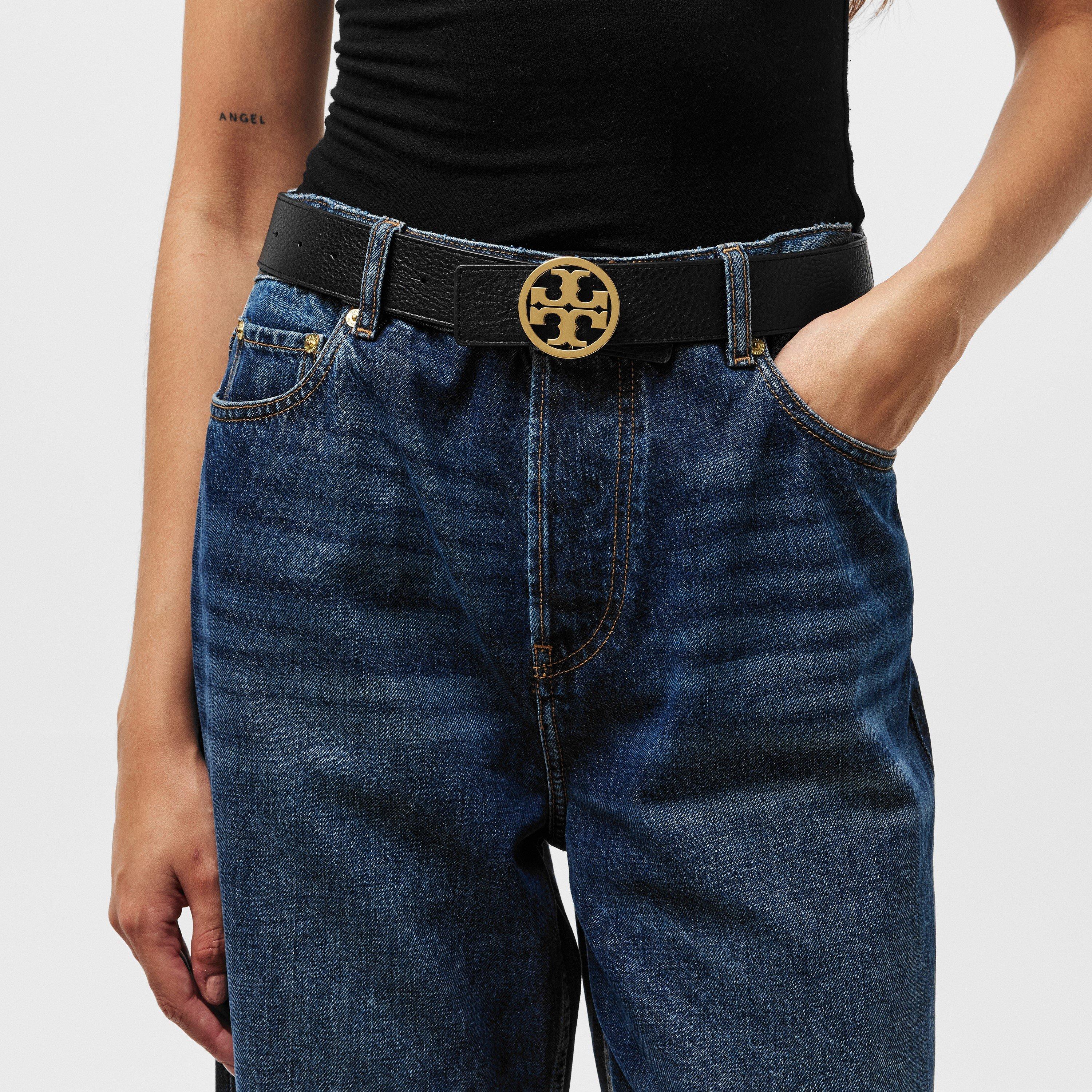 Black - Tory Burch - Miller Reversible Belt - 3
