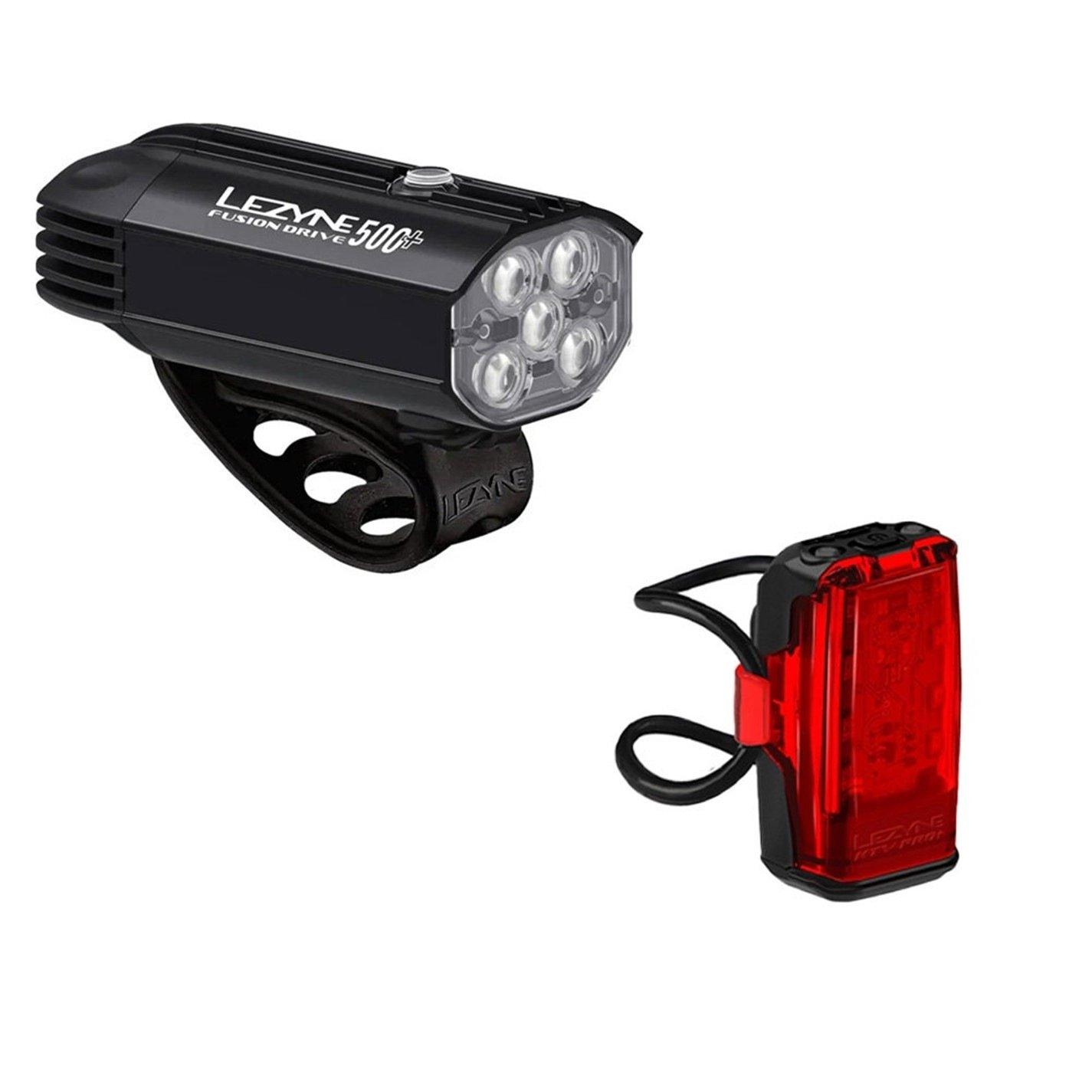 Lezyne Fusion Drive 500+ Ktv Drive Pro+ Light Set - Black