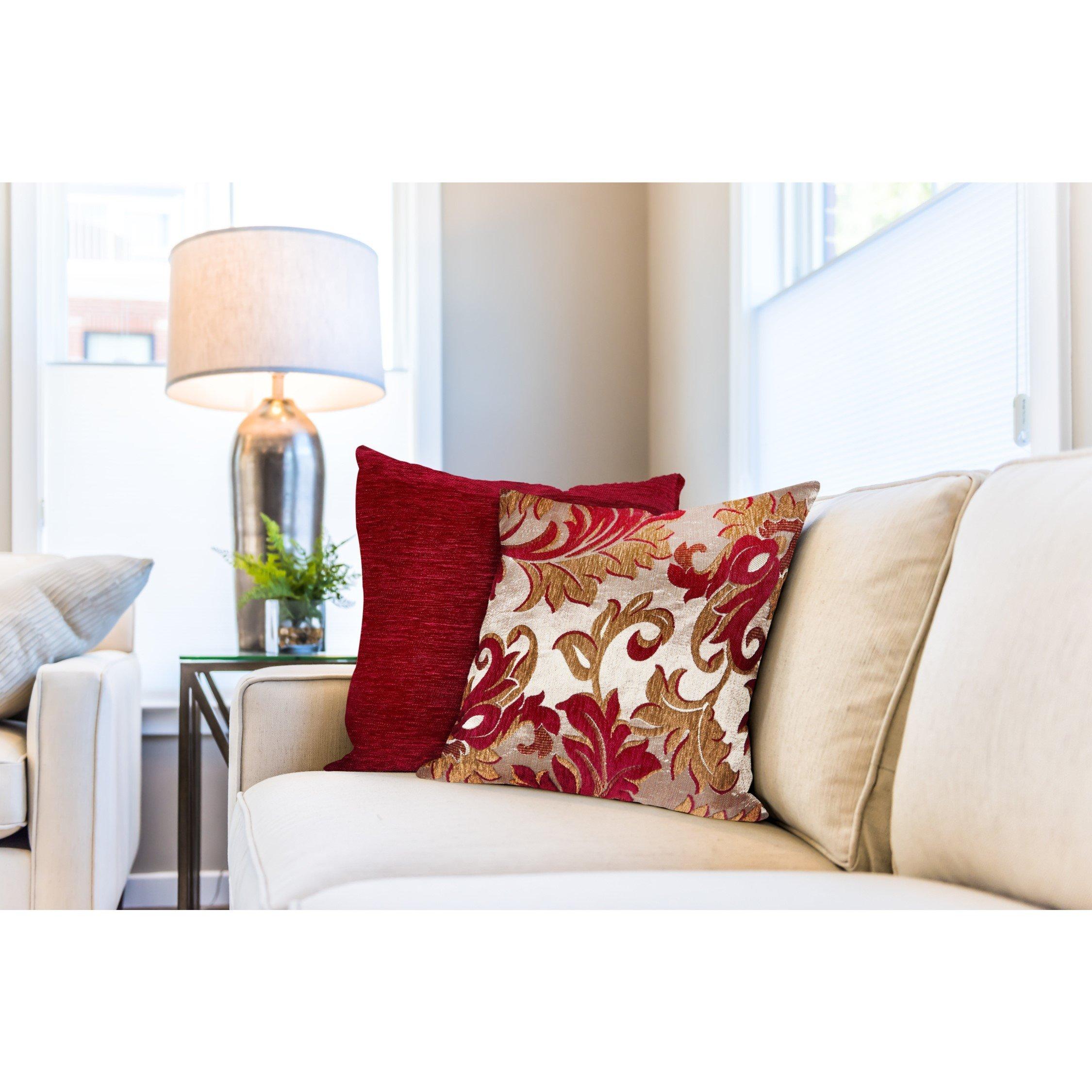 Emma Barclay Rome - Damask Chenille Cushion Cover Pair