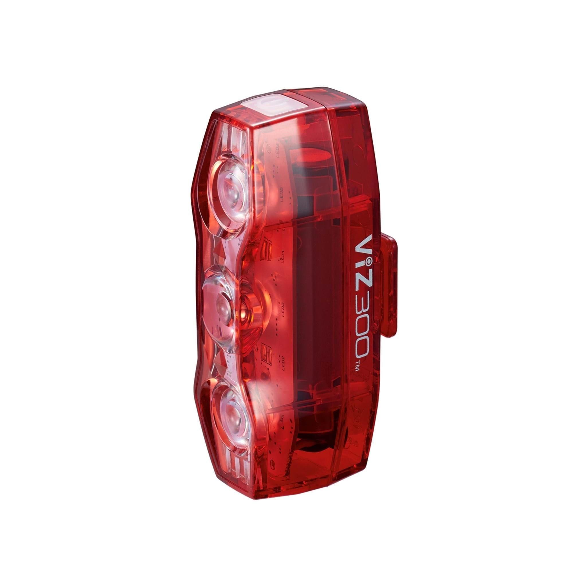 Rosso - Cateye - VIZ 300 Rear Bike Light - 1