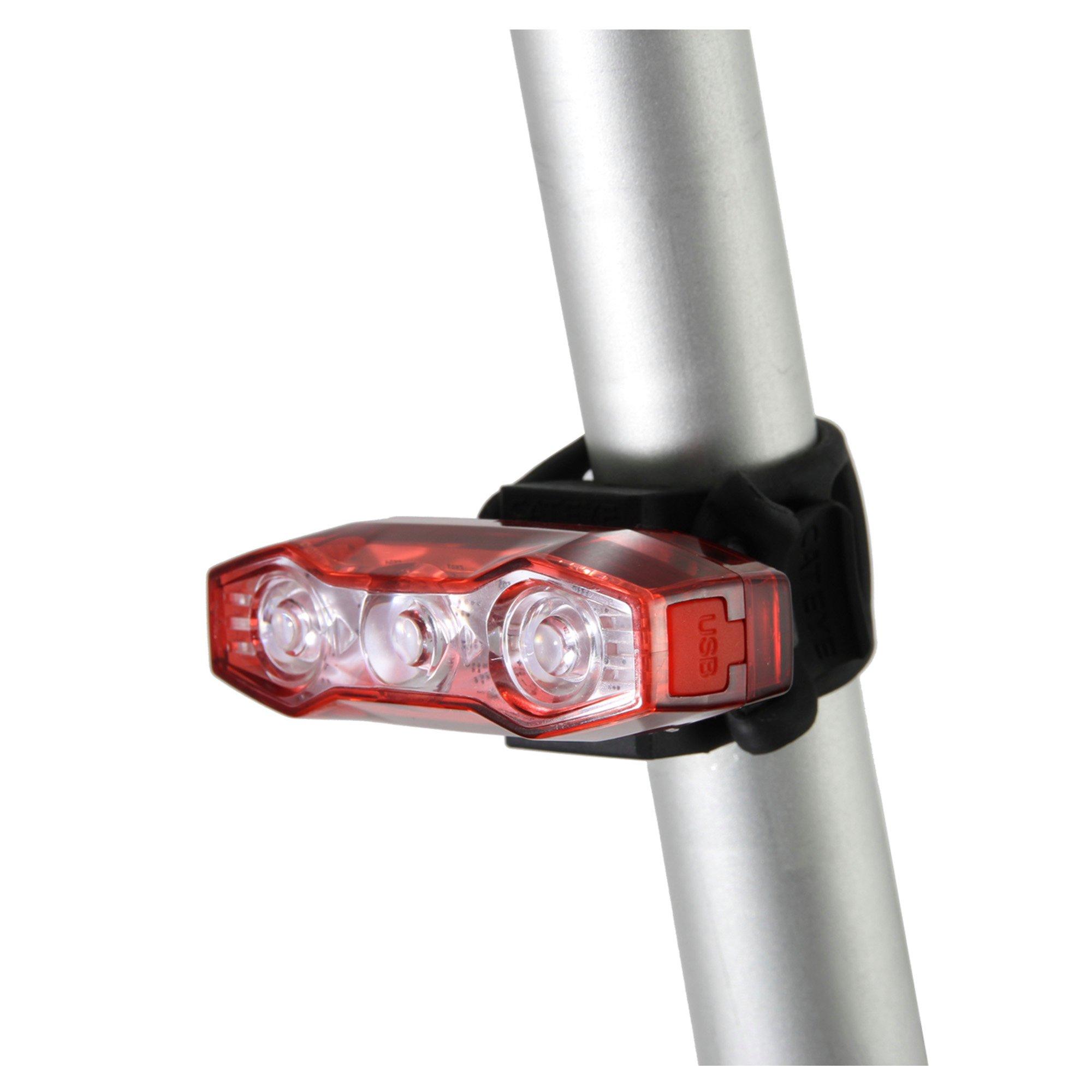 Rood - Cateye - VIZ 300 Rear Bike Light - 3