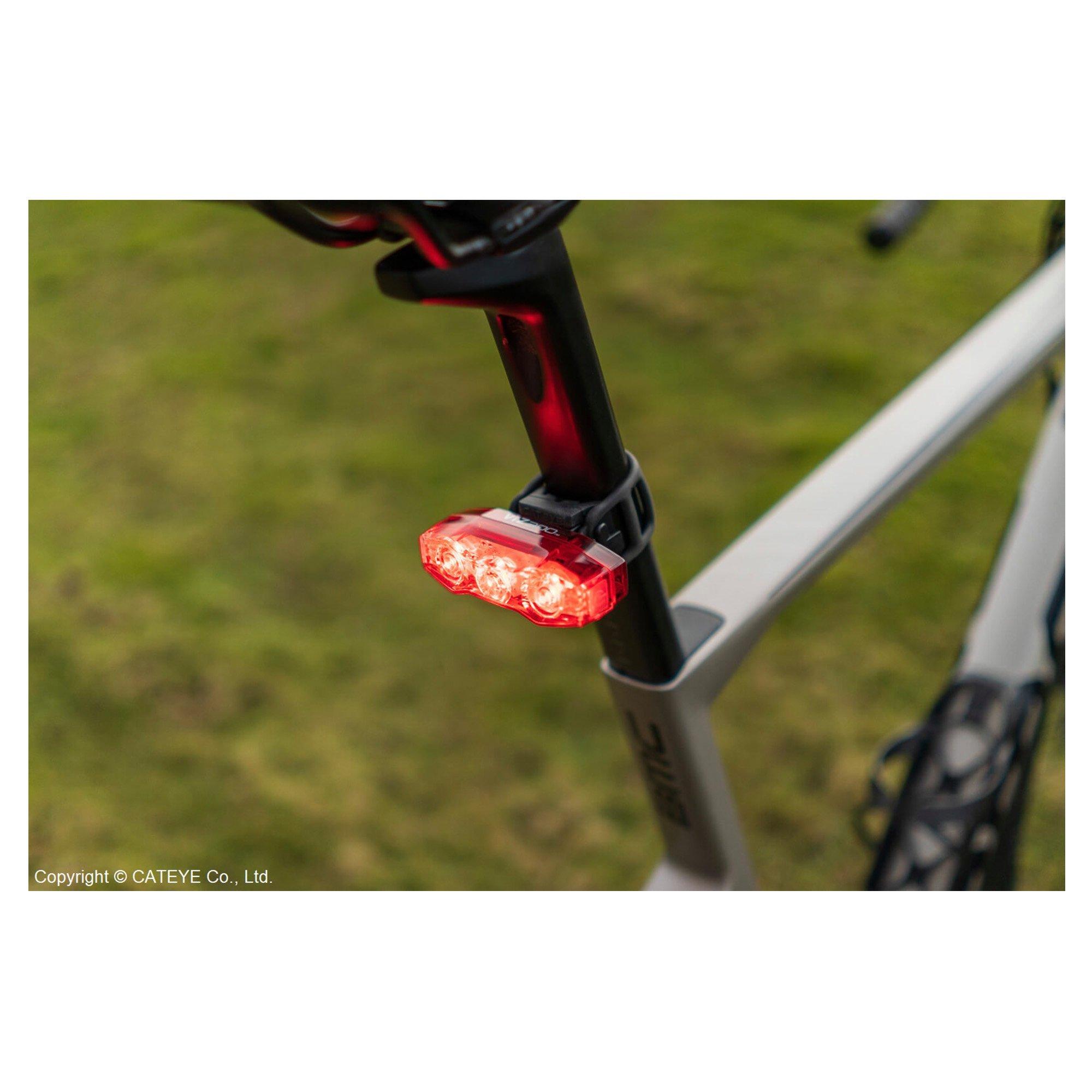 Rood - Cateye - VIZ 300 Rear Bike Light - 5