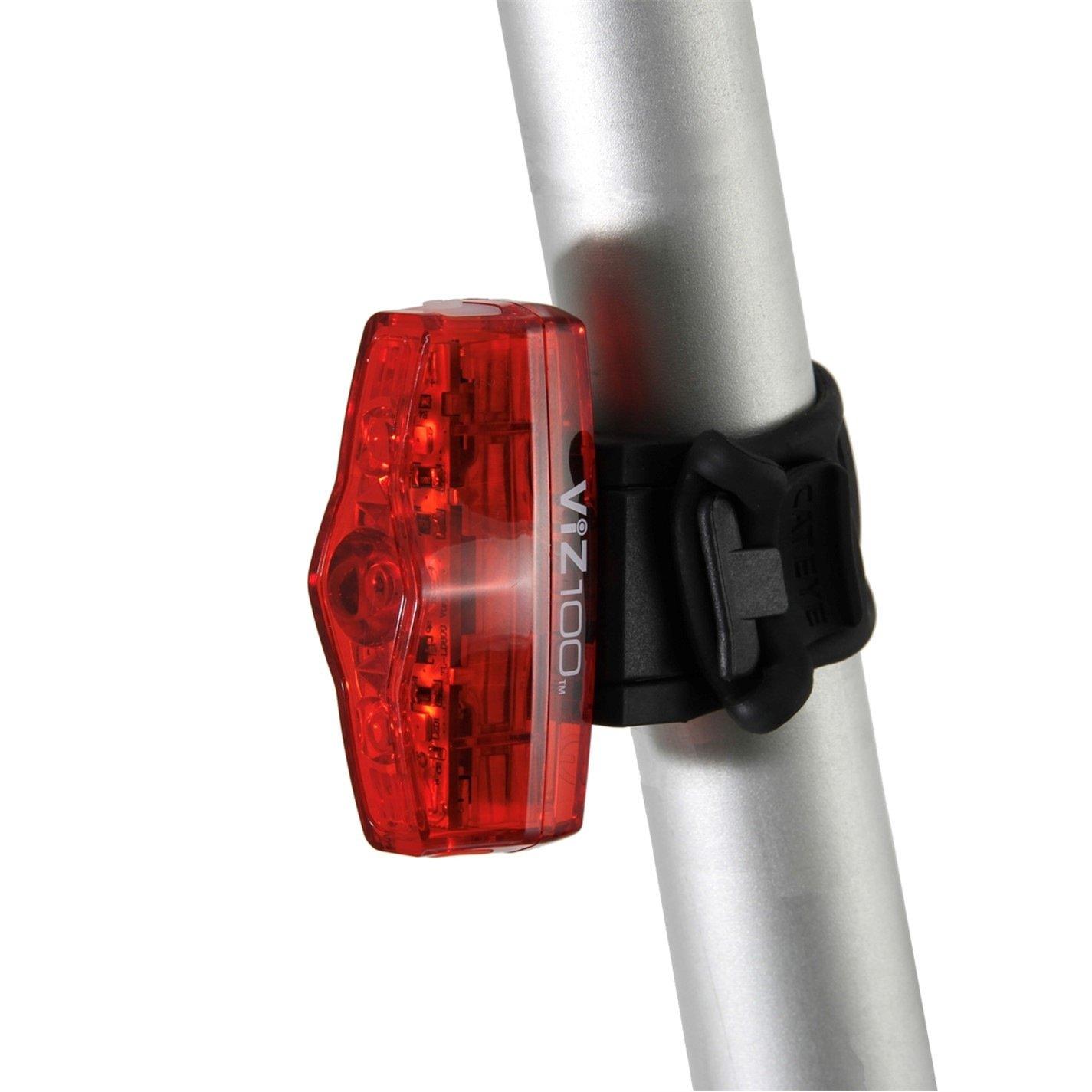 Black - Cateye - VIZ 100 Rear Bike Light - 2
