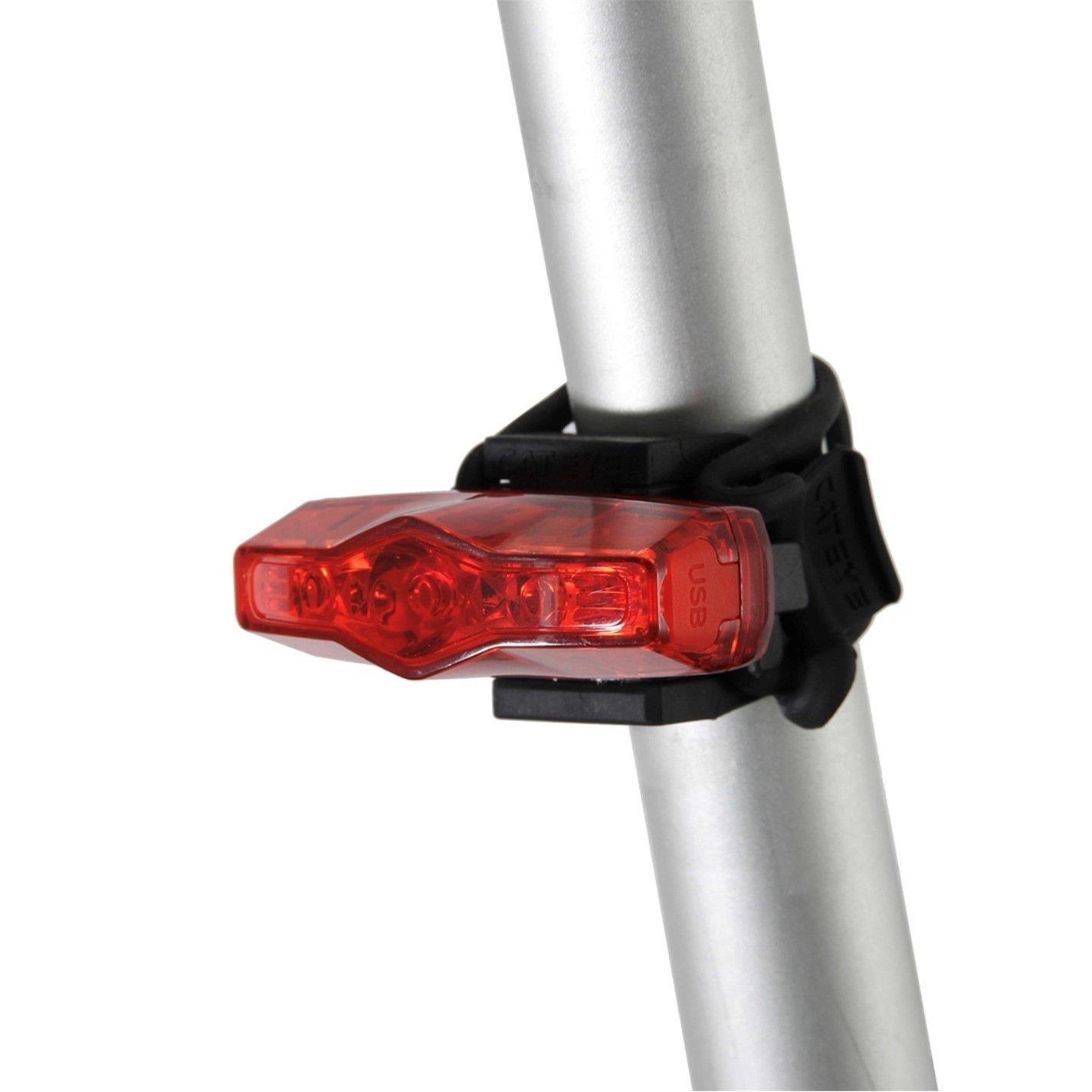 Black - Cateye - VIZ 100 Rear Bike Light - 3