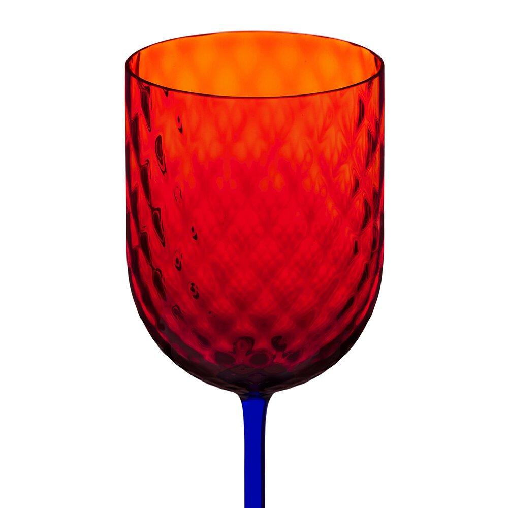 Red - Dolce and Gabbana Casa - DolceandGabbanaCasa Carretto Red Wine Glass - Orange - 2