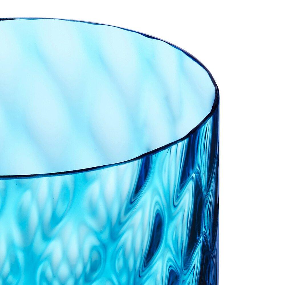 Red - Dolce and Gabbana Casa - DolceandGabbanaCasa Carretto Red Wine Glass - Bright Blue - 3