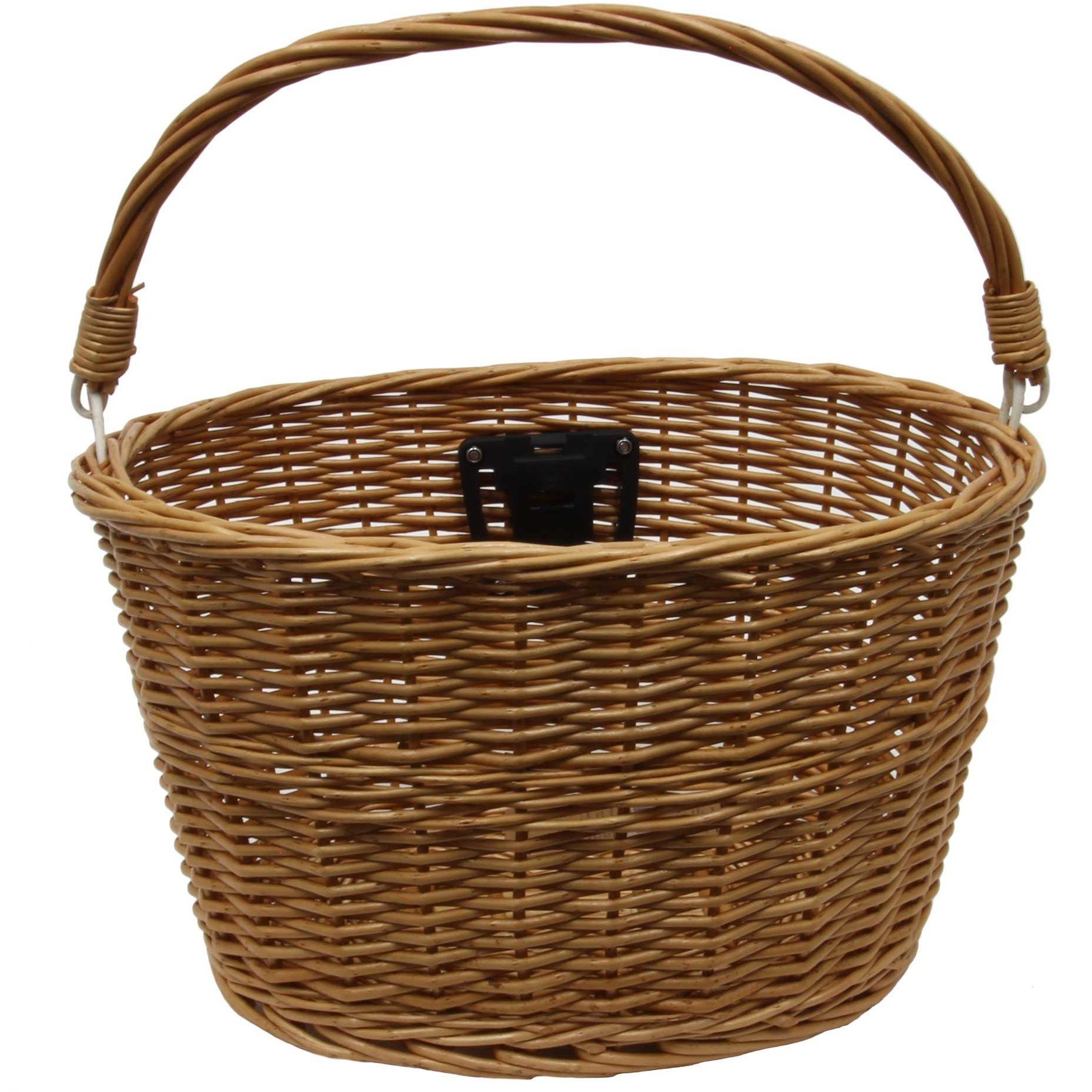 Light Brown - FWE - Wicker Basket With Bracket - 1