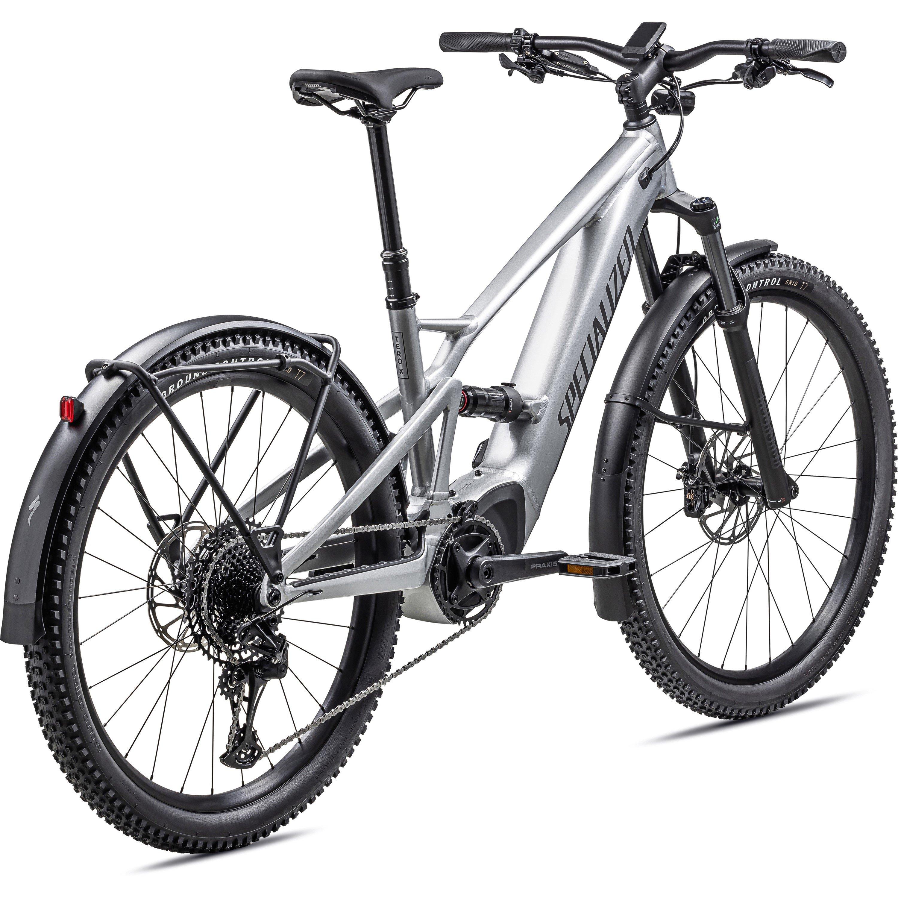 Silver / Smoke - Specialized - Turbo Tero X 4.0 2024 Electric Mountain Bike - 3