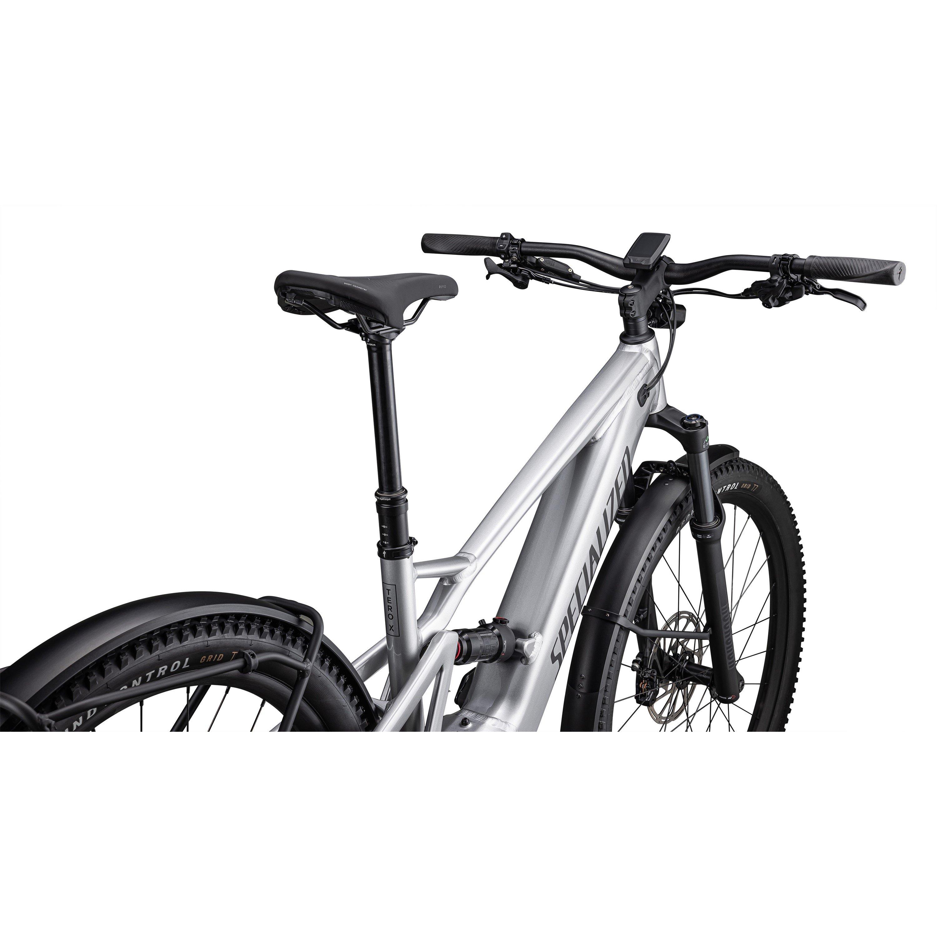 Silver / Smoke - Specialized - Turbo Tero X 4.0 2024 Electric Mountain Bike - 4