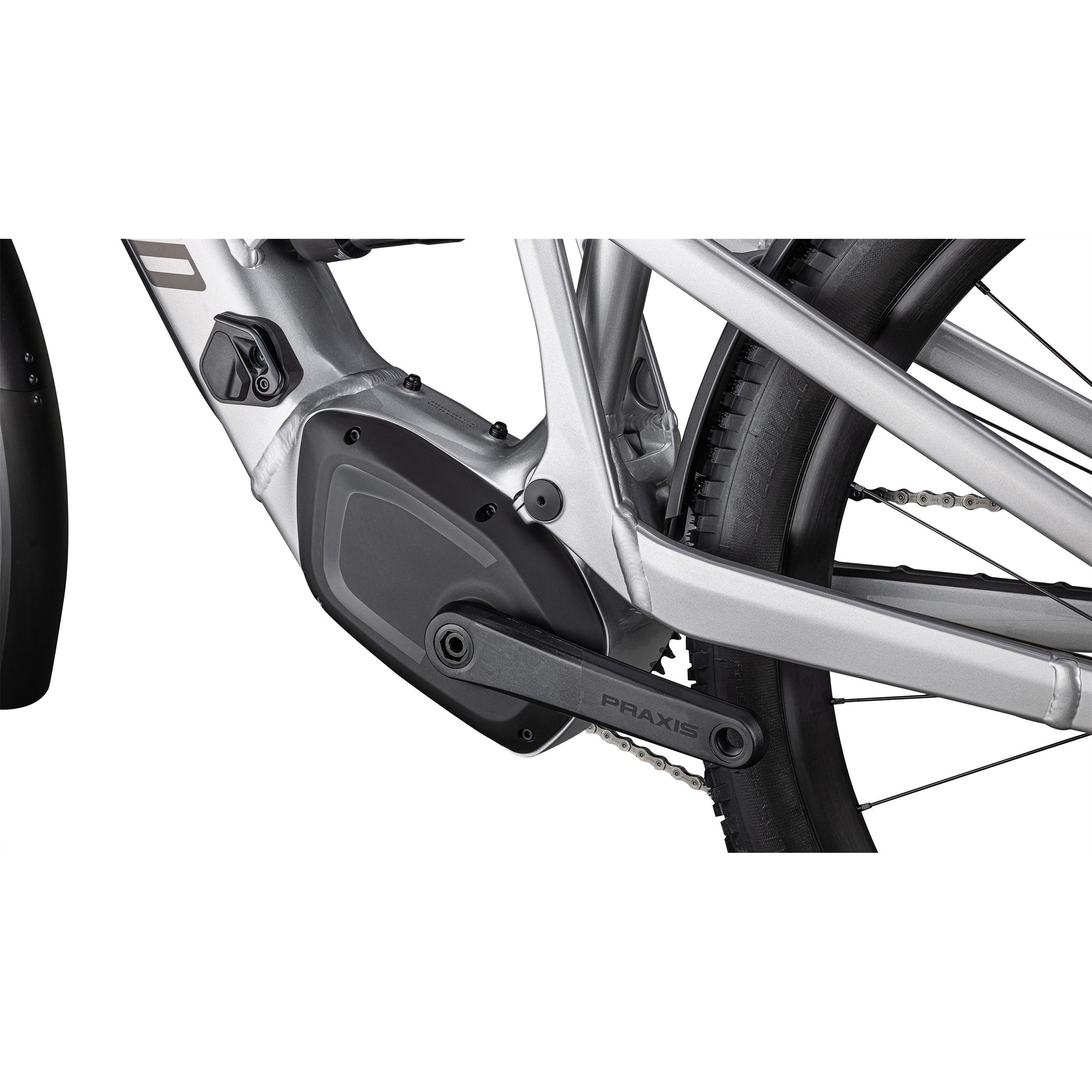 Silver / Smoke - Specialized - Turbo Tero X 4.0 2024 Electric Mountain Bike - 8