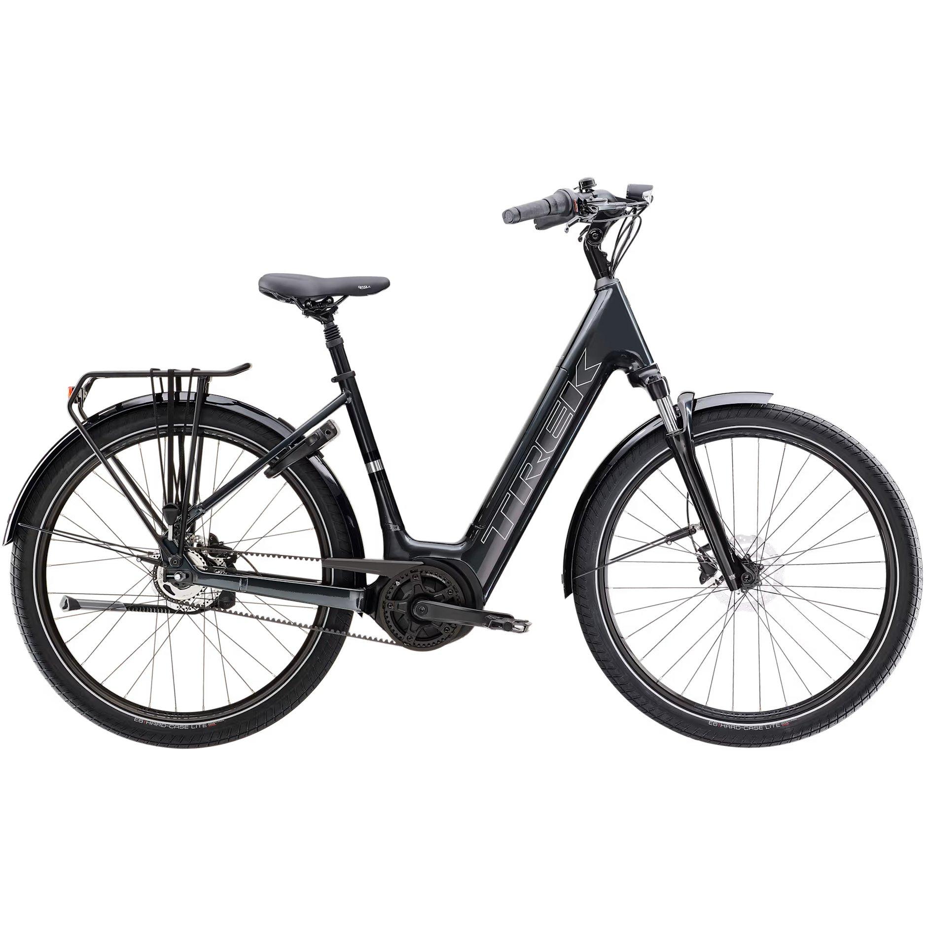 Lithium Grey 26 - Trek - District+ 3 Belt Lowstep 2026 Electric Hybrid Bike