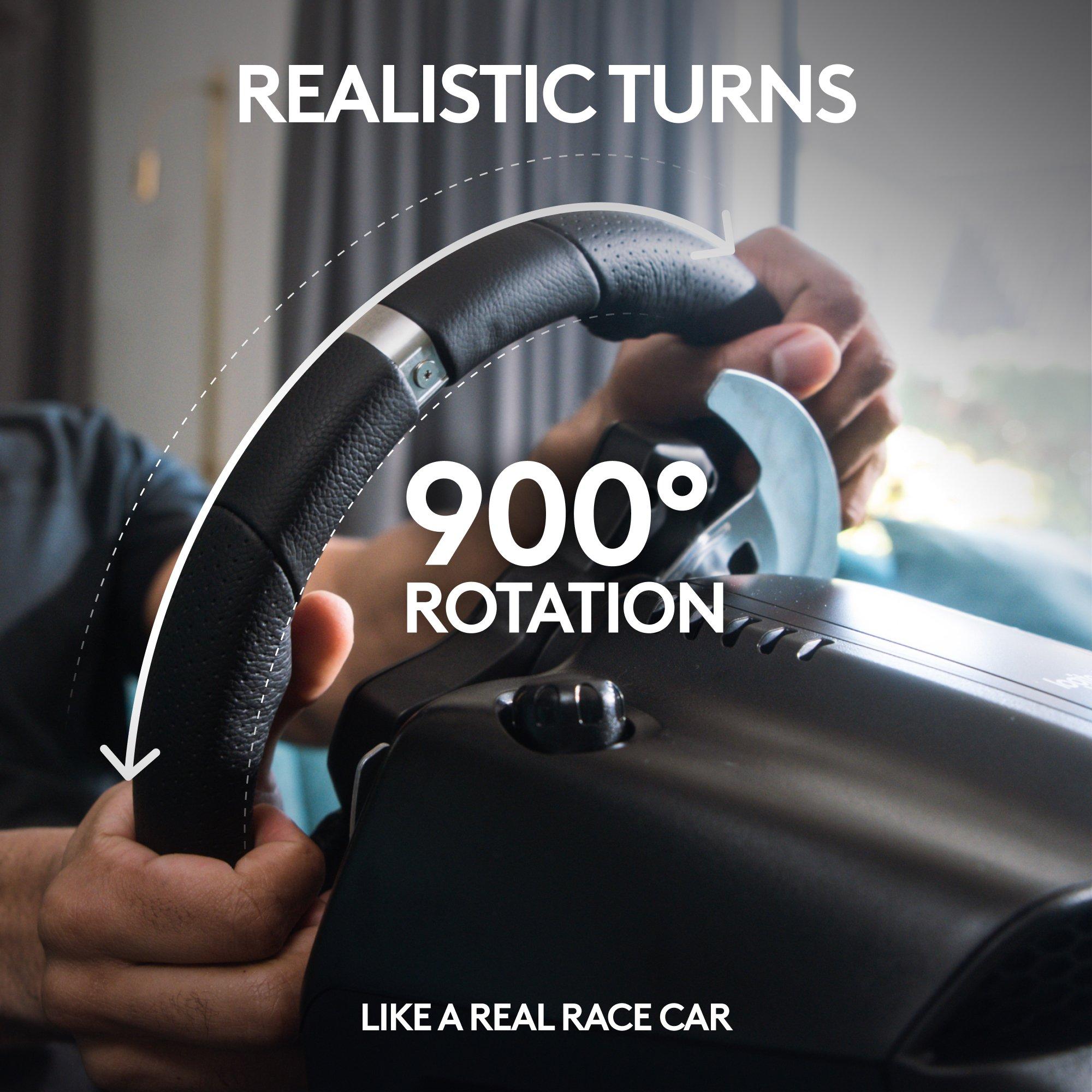 Noir - Logitech - Logitech G920 Driving Force Gaming Steering Wheel - Xbox - 5