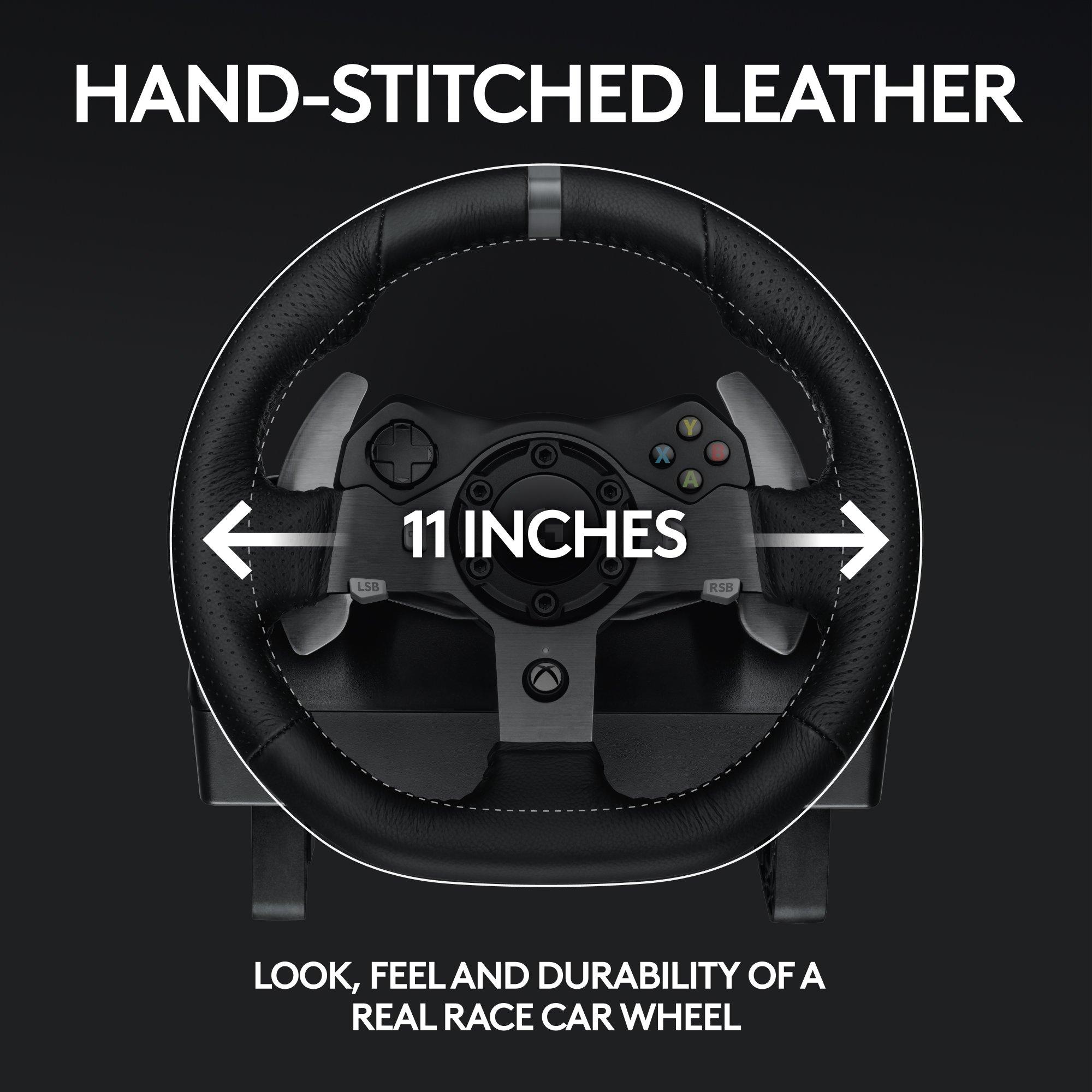 Noir - Logitech - Logitech G920 Driving Force Gaming Steering Wheel - Xbox - 6