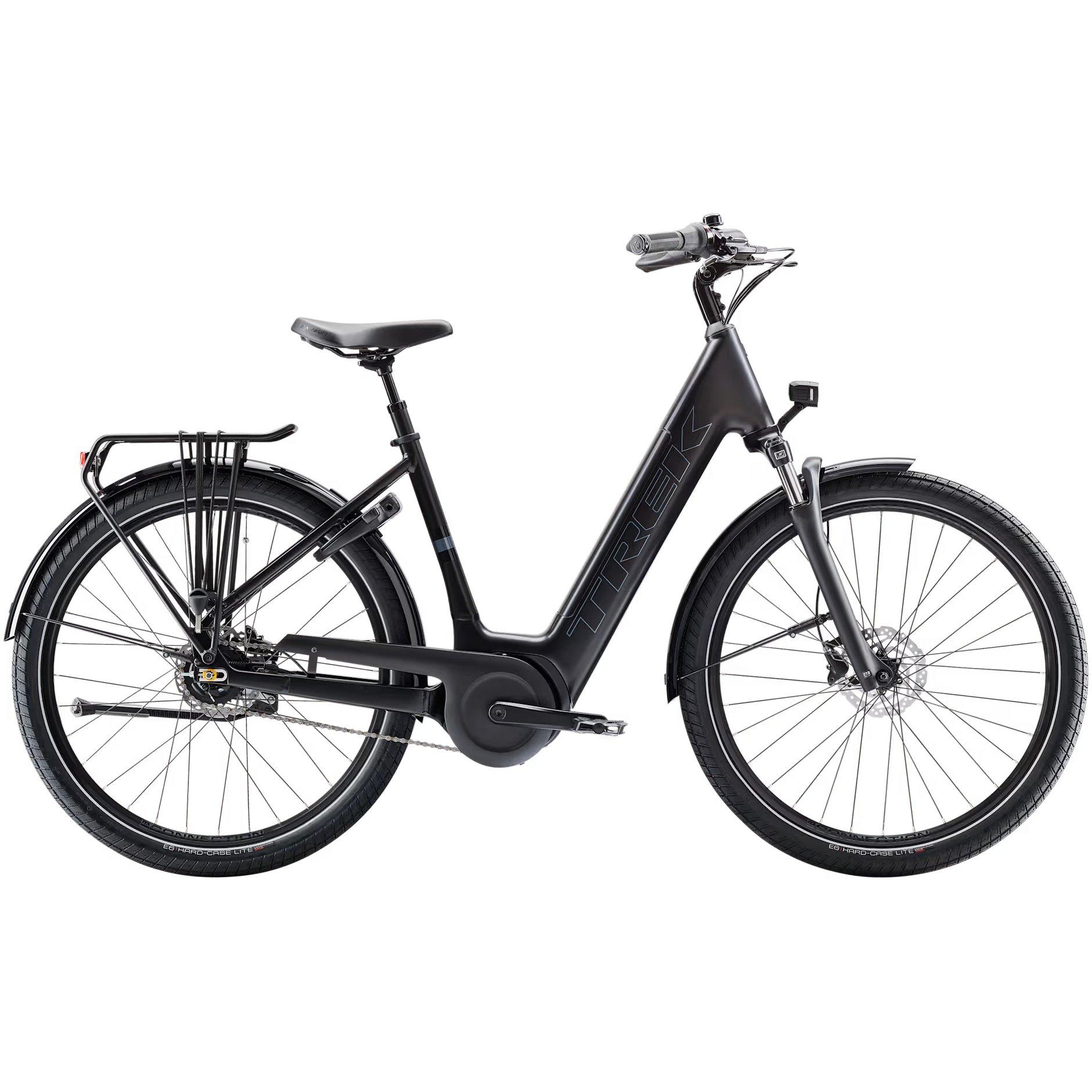 Trek Black 25 - Trek - District+ 4 Guard Lowstep 400Wh 2026 Electric Hybrid Bike