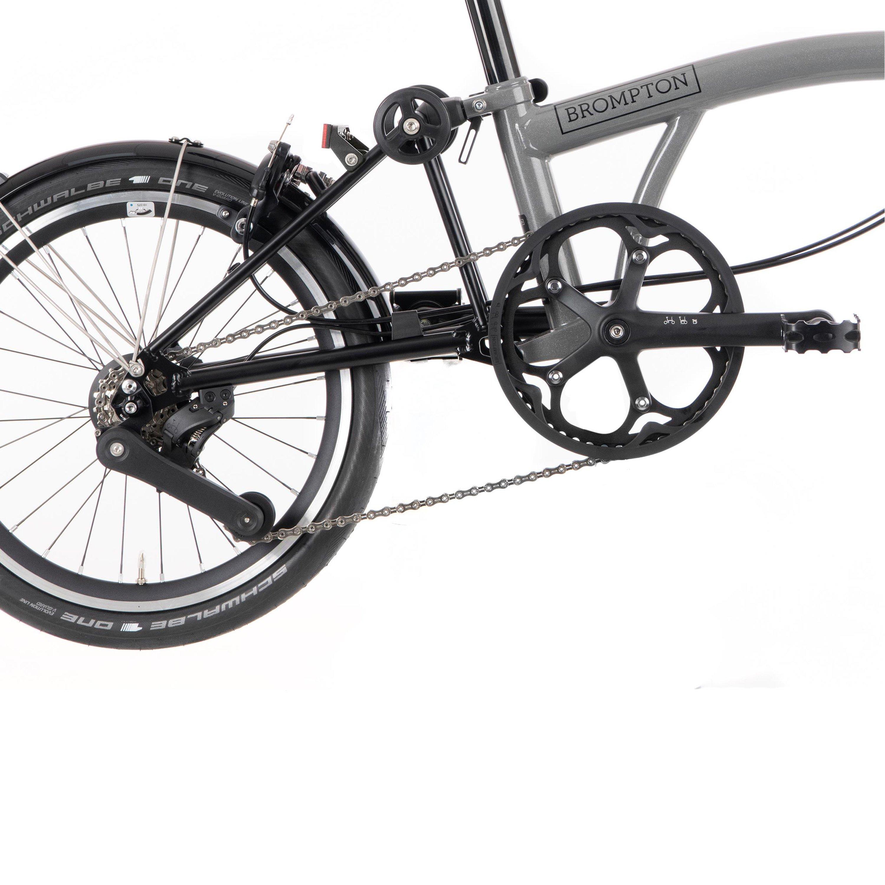 Storm Grey - Brompton - P Line Urban - Mid Handlebar - Folding Bike - 5