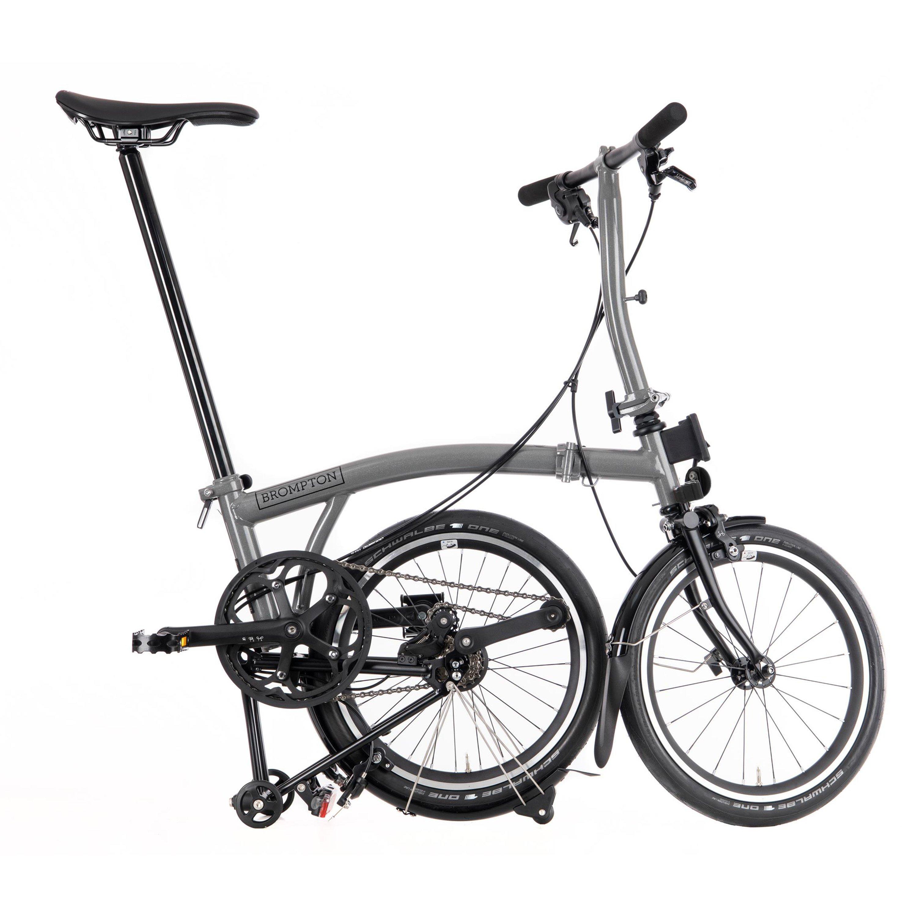 Storm Grey - Brompton - P Line Urban - Low Handlebar - 3