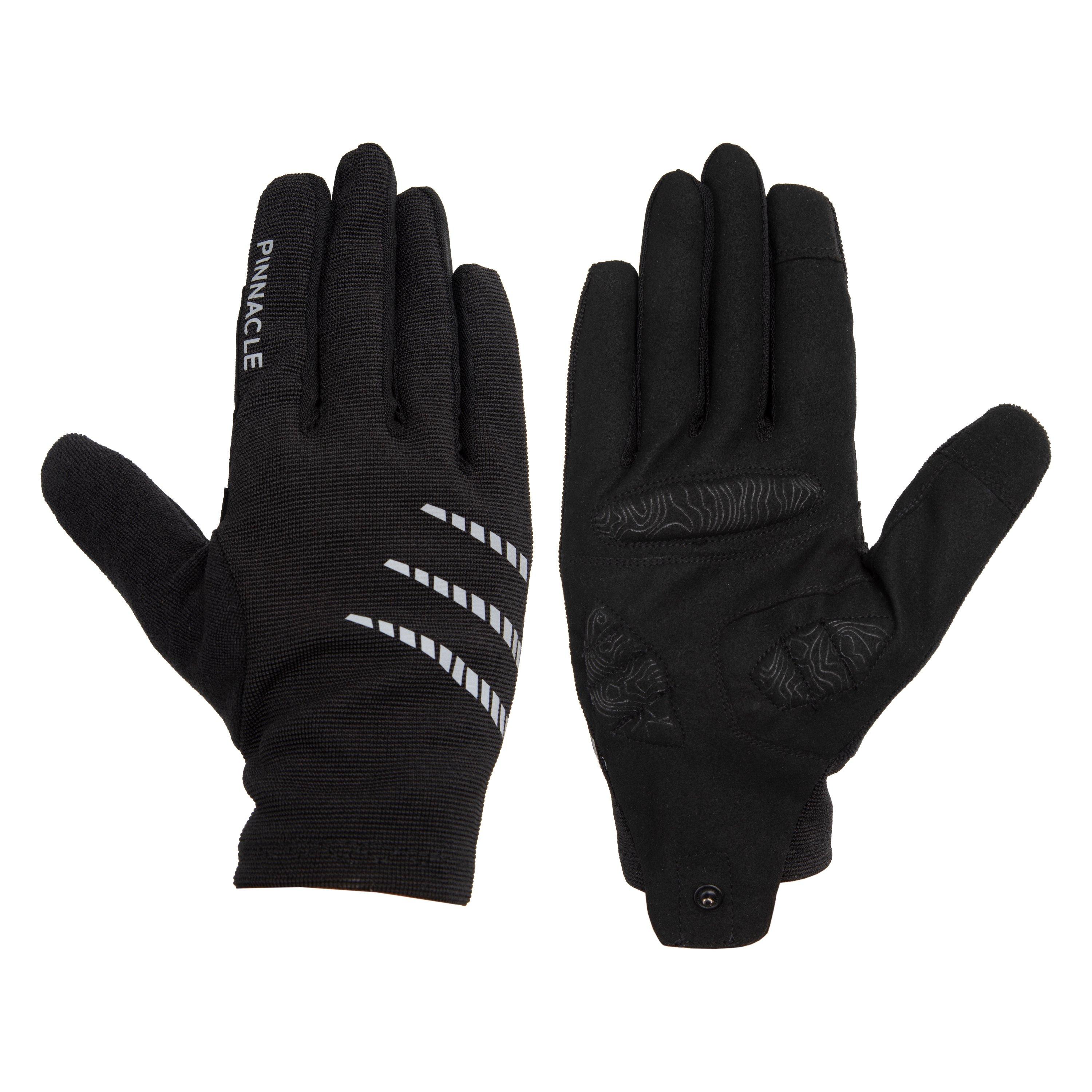 Pinnacle Men's Mountain Bike Touchscreen Padded Cycling Gloves - Black - S