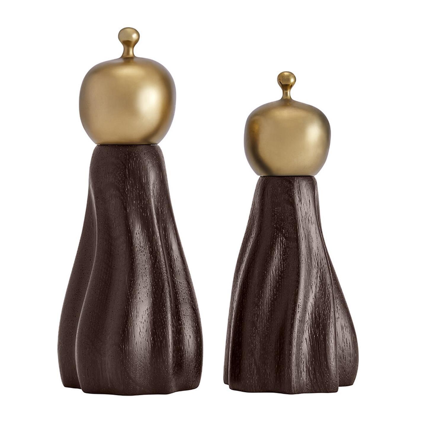 Brown/Gold - LObjet - Fantom Salt and Pepper Set - 3