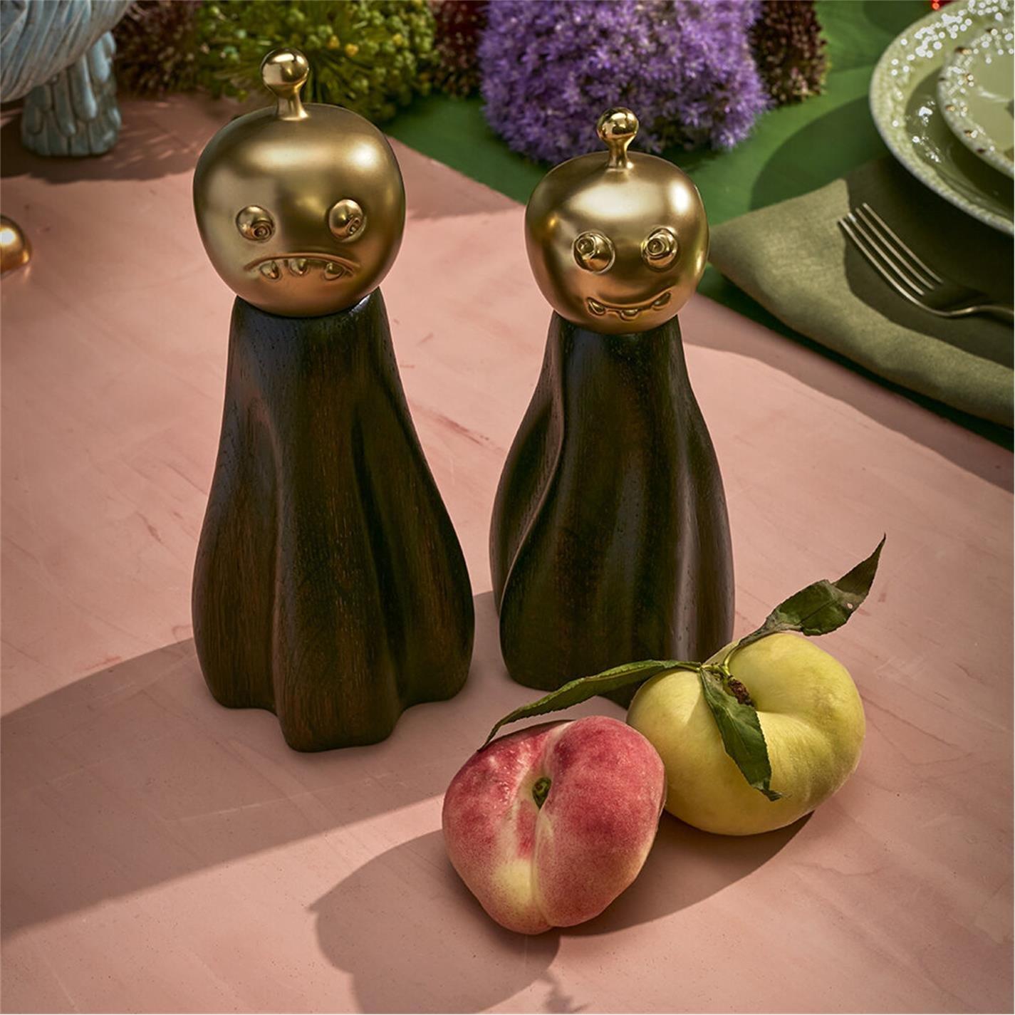 Brown/Gold - LObjet - Fantom Salt and Pepper Set - 5