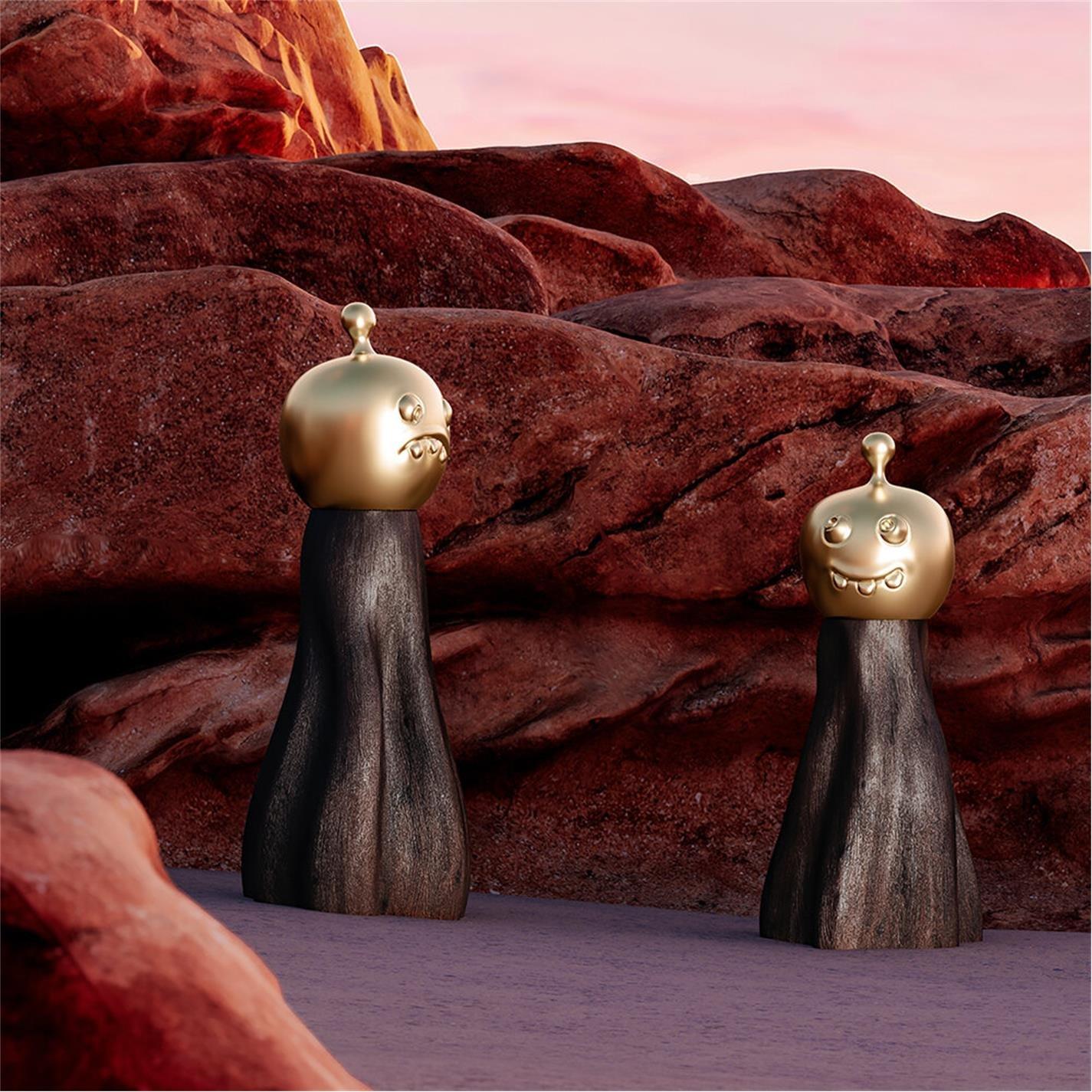 Brown/Gold - LObjet - Fantom Salt and Pepper Set - 6