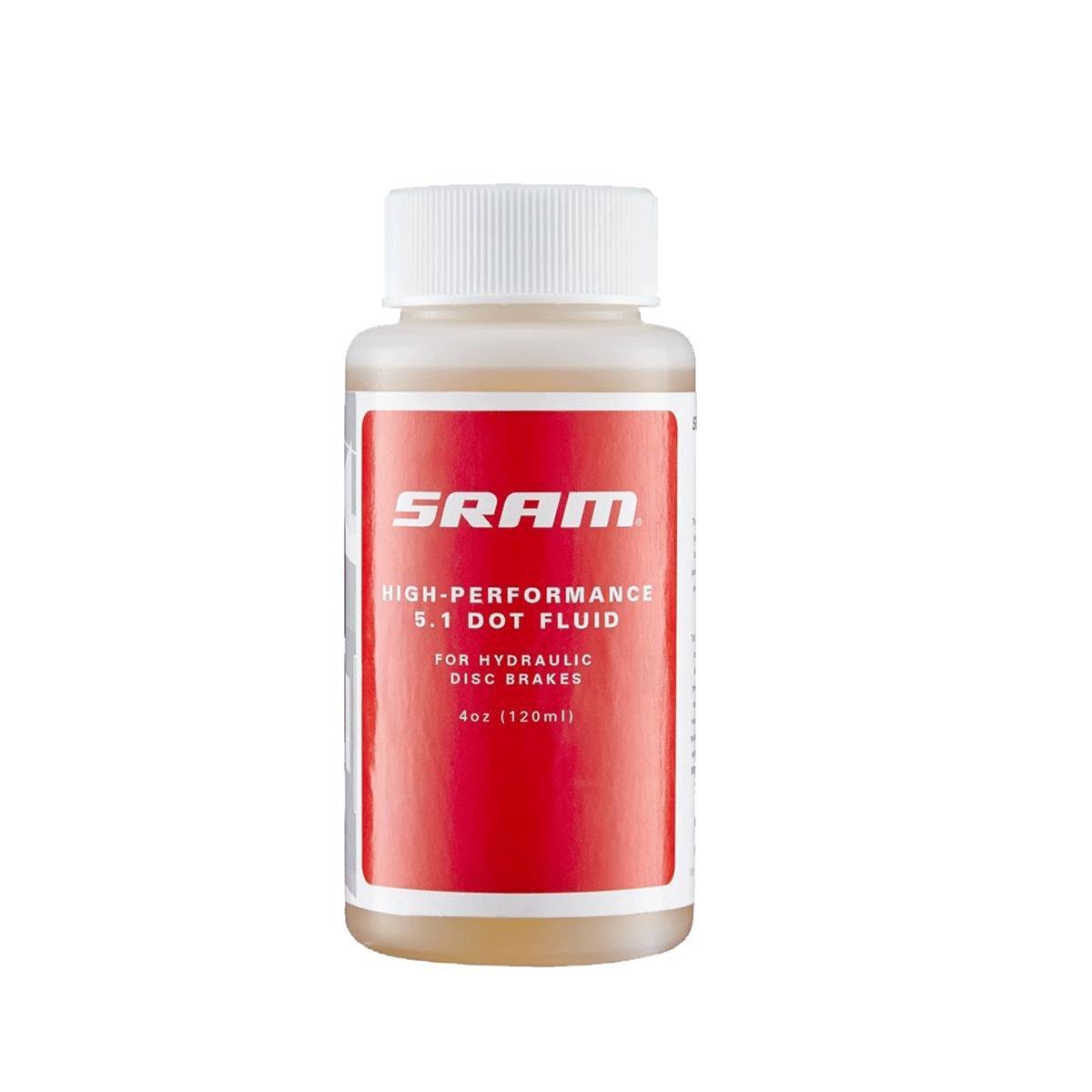 Sram  Dot 5.1 Hydraulic Brake Fluid 4Oz - 120Ml - White
