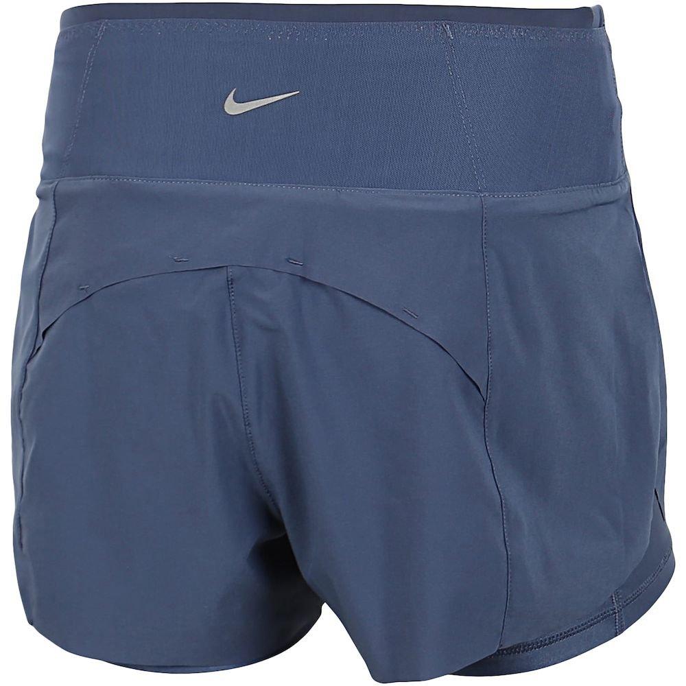 Verspreid Blauw/R - Nike - Dri-Fit Swift Women'S Mid-Rise 3 2-In-1 Running Shorts With Pockets - 2