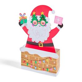 The Spirit Of Christmas SOC 8PK 3D Santa Crd 44