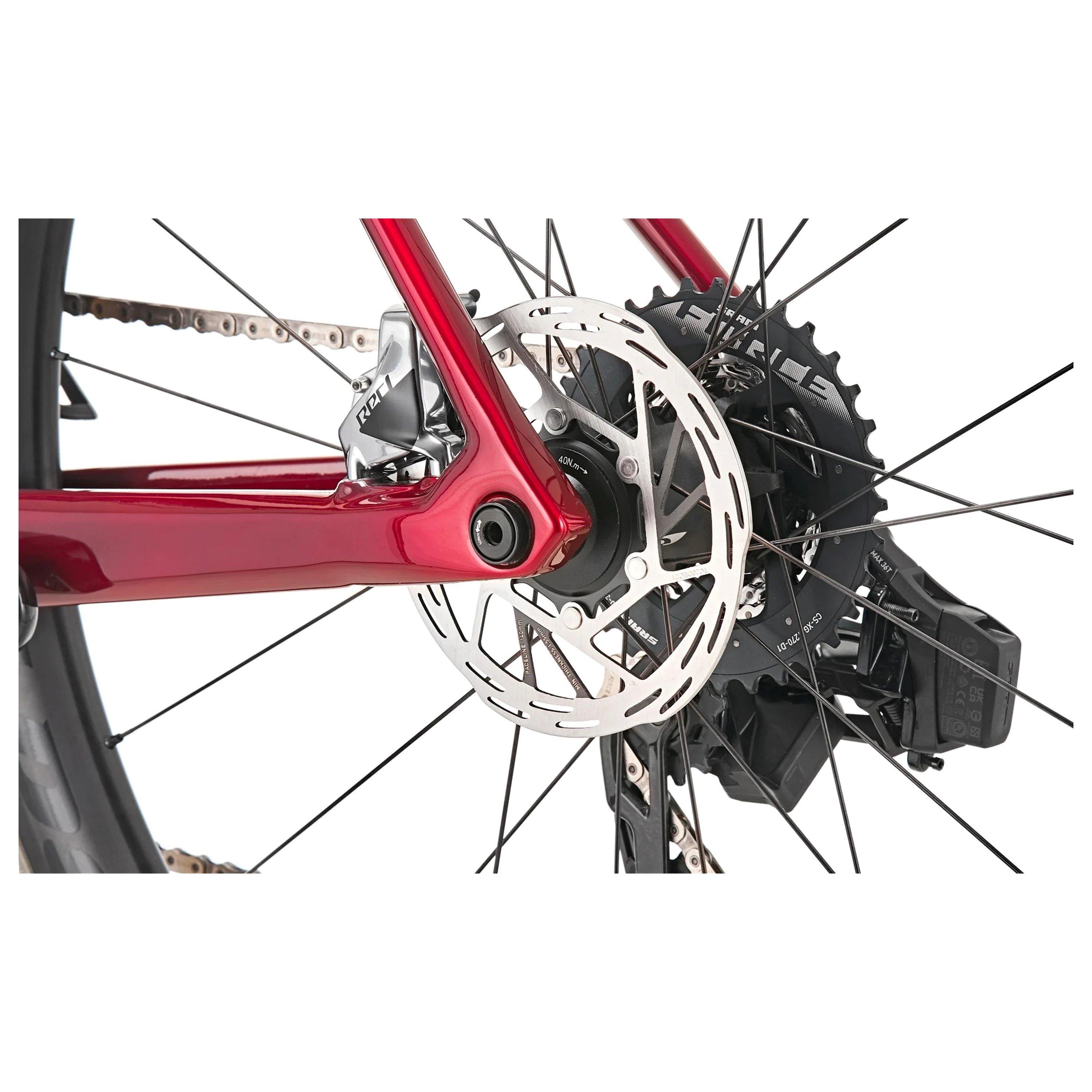 Red - Vitus - Vitesse EVO Carbon Hydraulic Disc 2024 Road Bike - 15