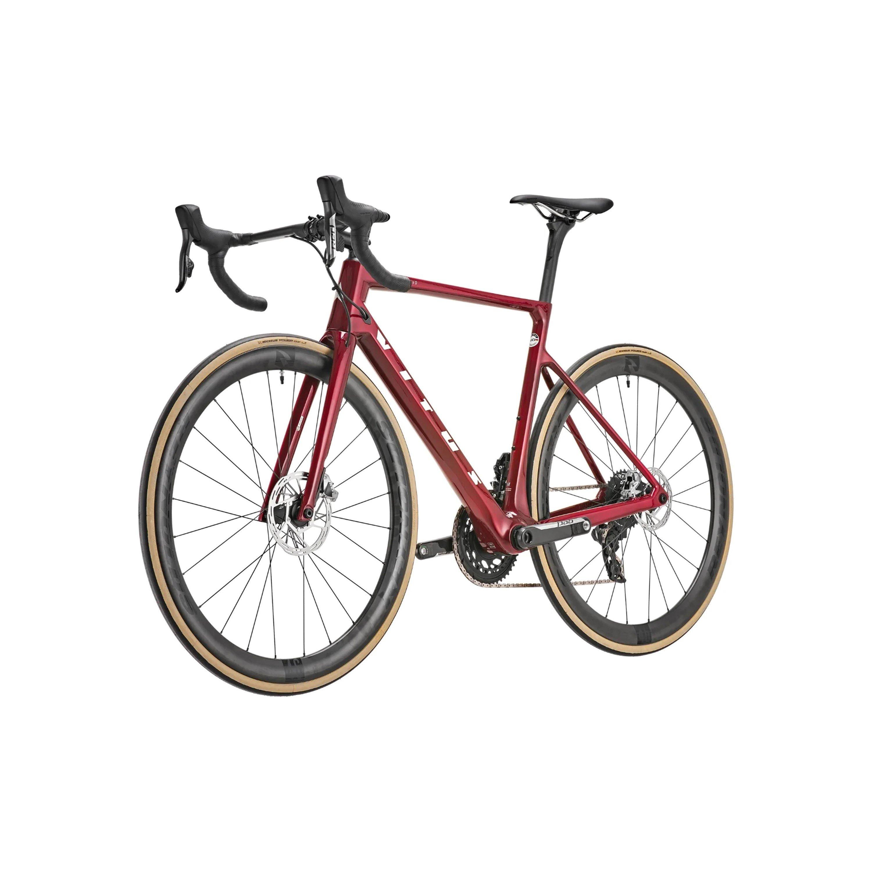 Red - Vitus - Vitesse EVO Carbon Hydraulic Disc 2024 Road Bike - 3